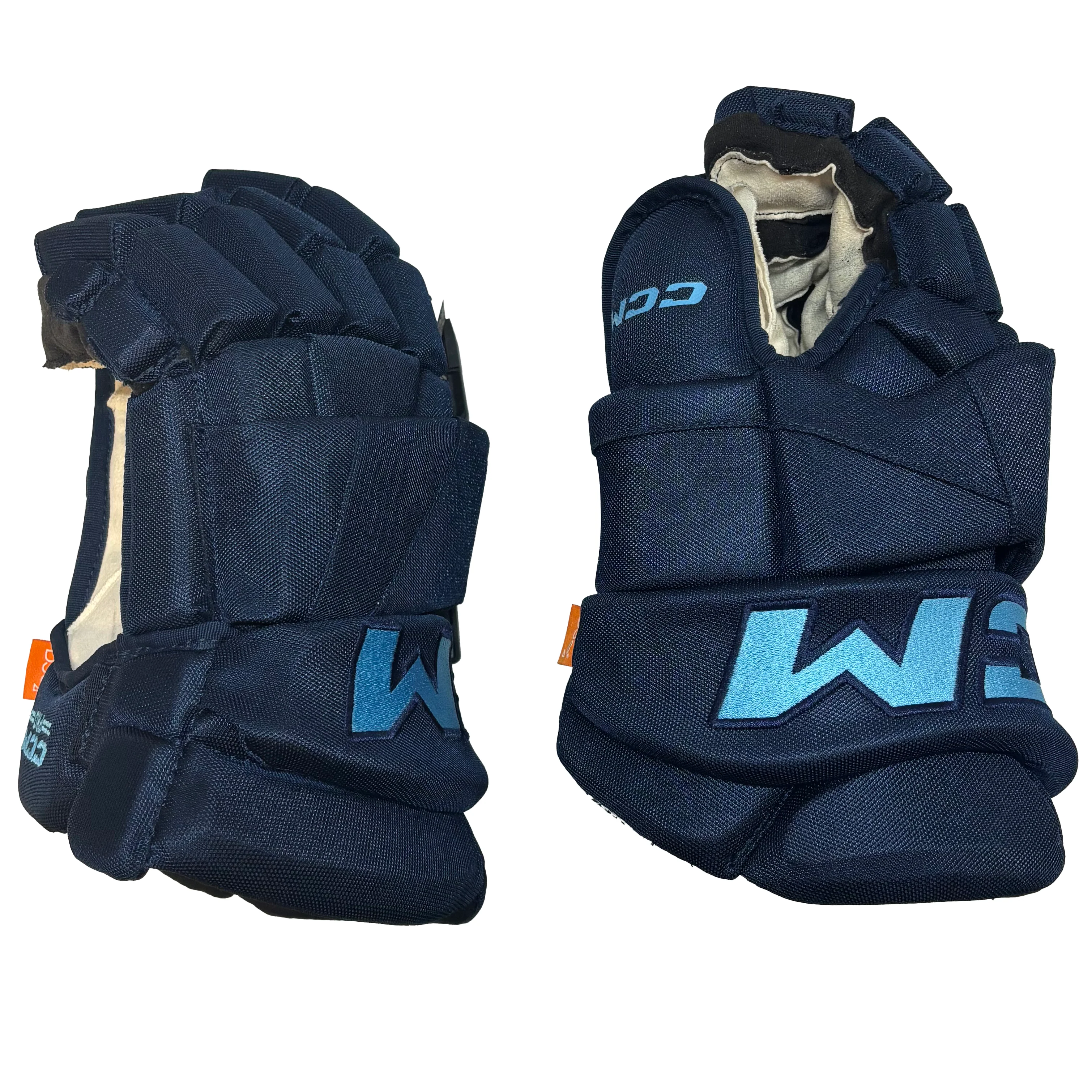CCM HGPTKXF - Used PWHL Pro Stock Glove - Toronto Sceptres (Navy/Powder Blue) - Image 2