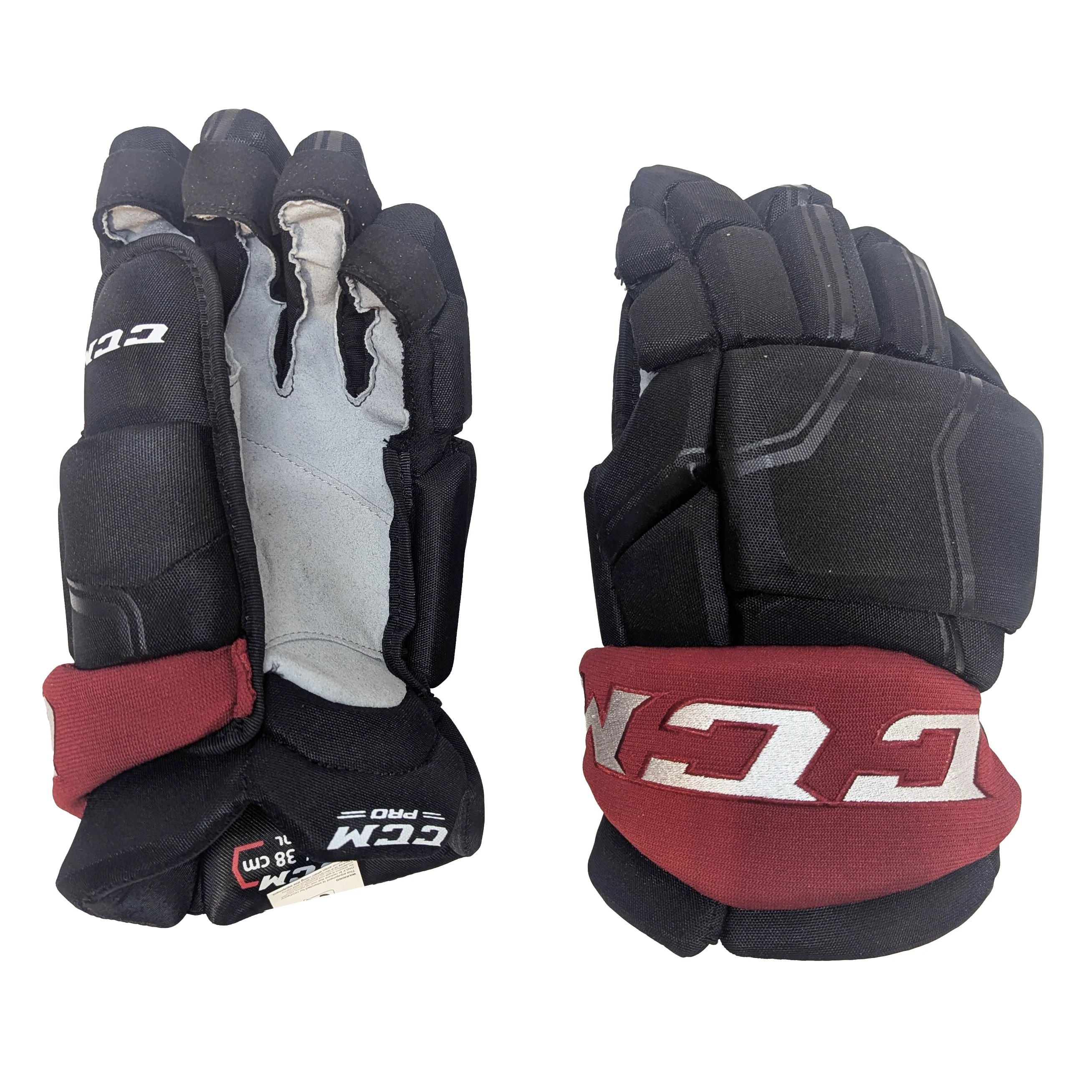 CCM HGQL - NHL Pro Stock Glove - Arizona Coyotes (Black/Burgundy)
