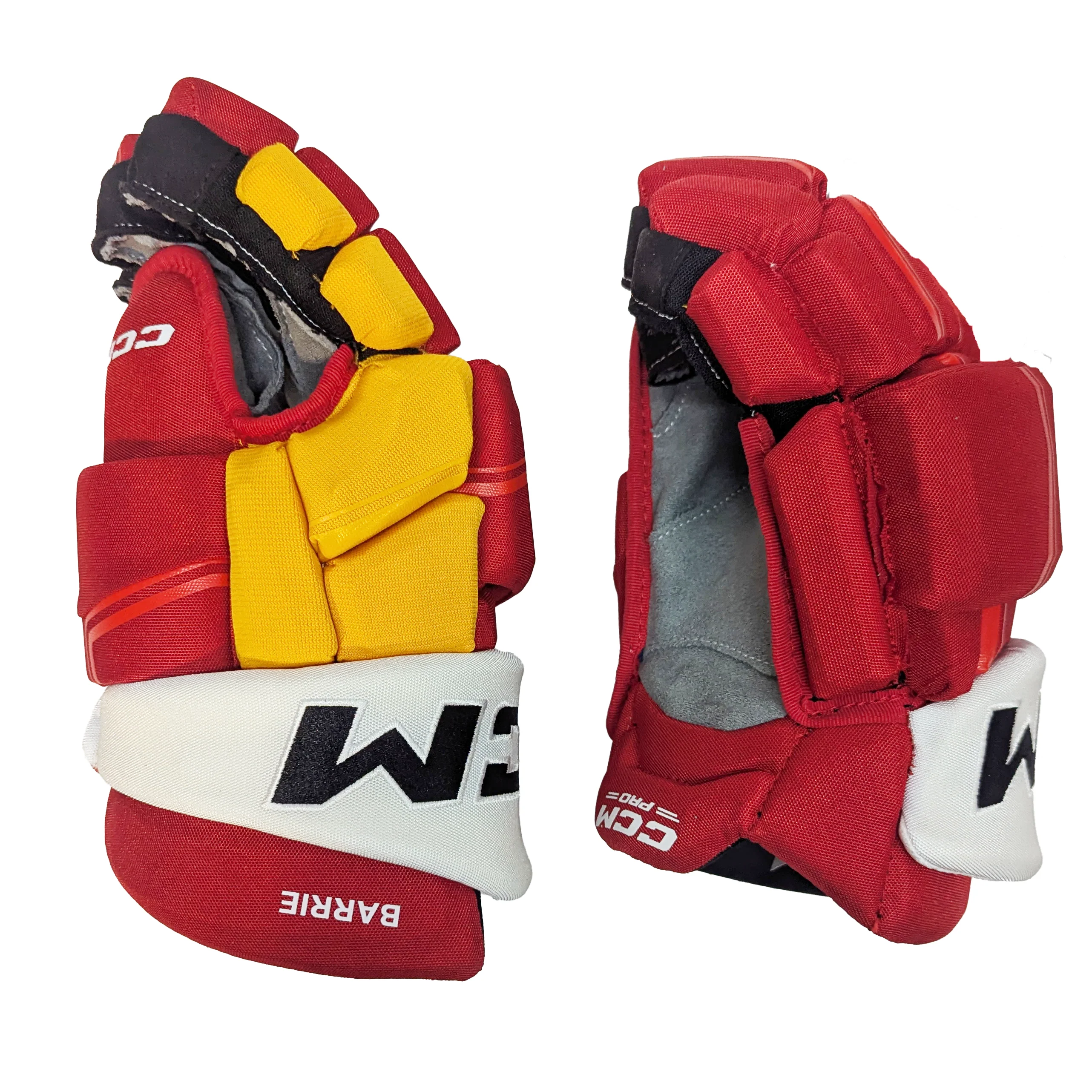CCM HGQLPP - NHL Pro Stock Glove - Tyson Barrie (Red/White/Yellow) - Image 2