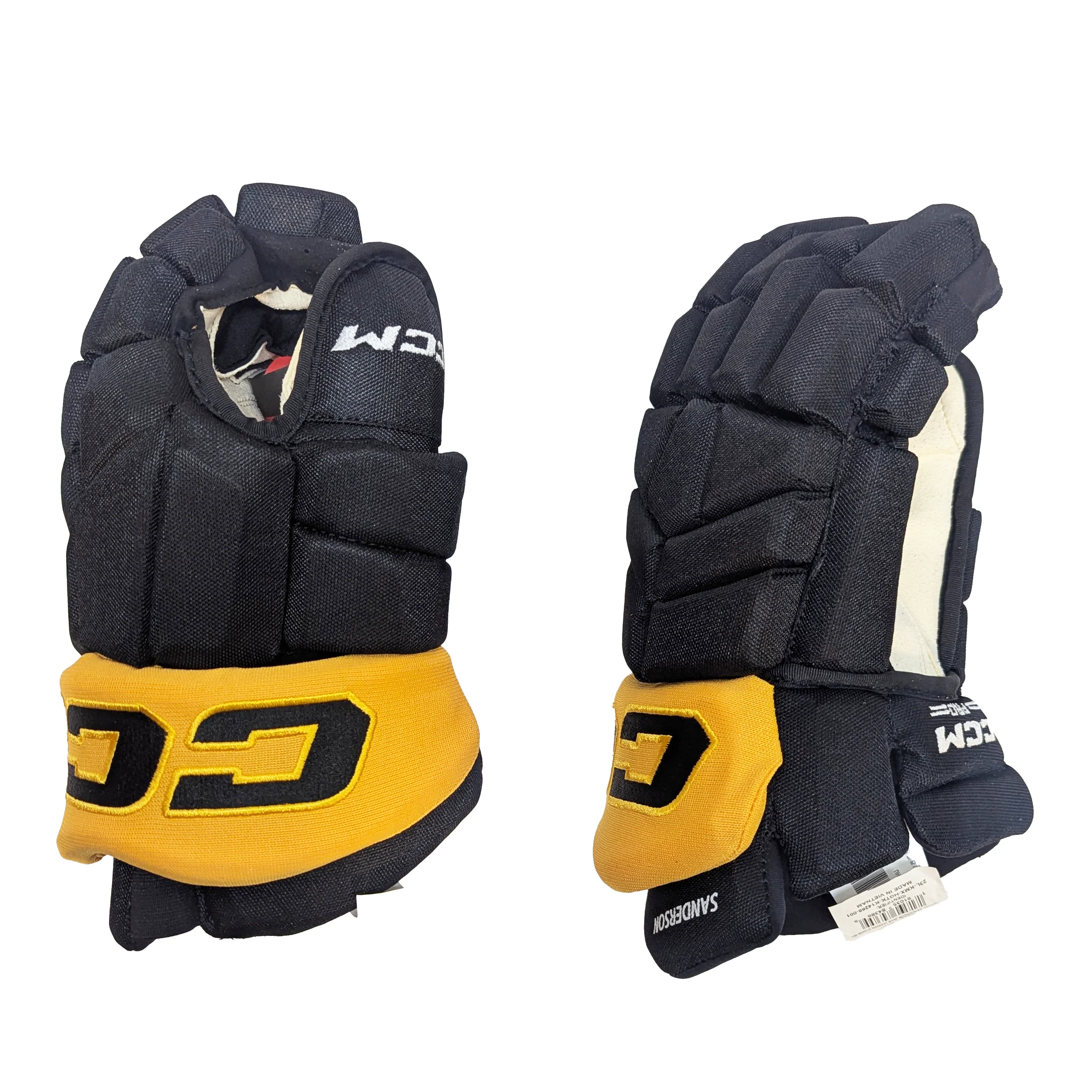 CCM HGTK - 2024 NHL All-Star Glove - Jake Sanderson (Black/Yellow) - Image 2