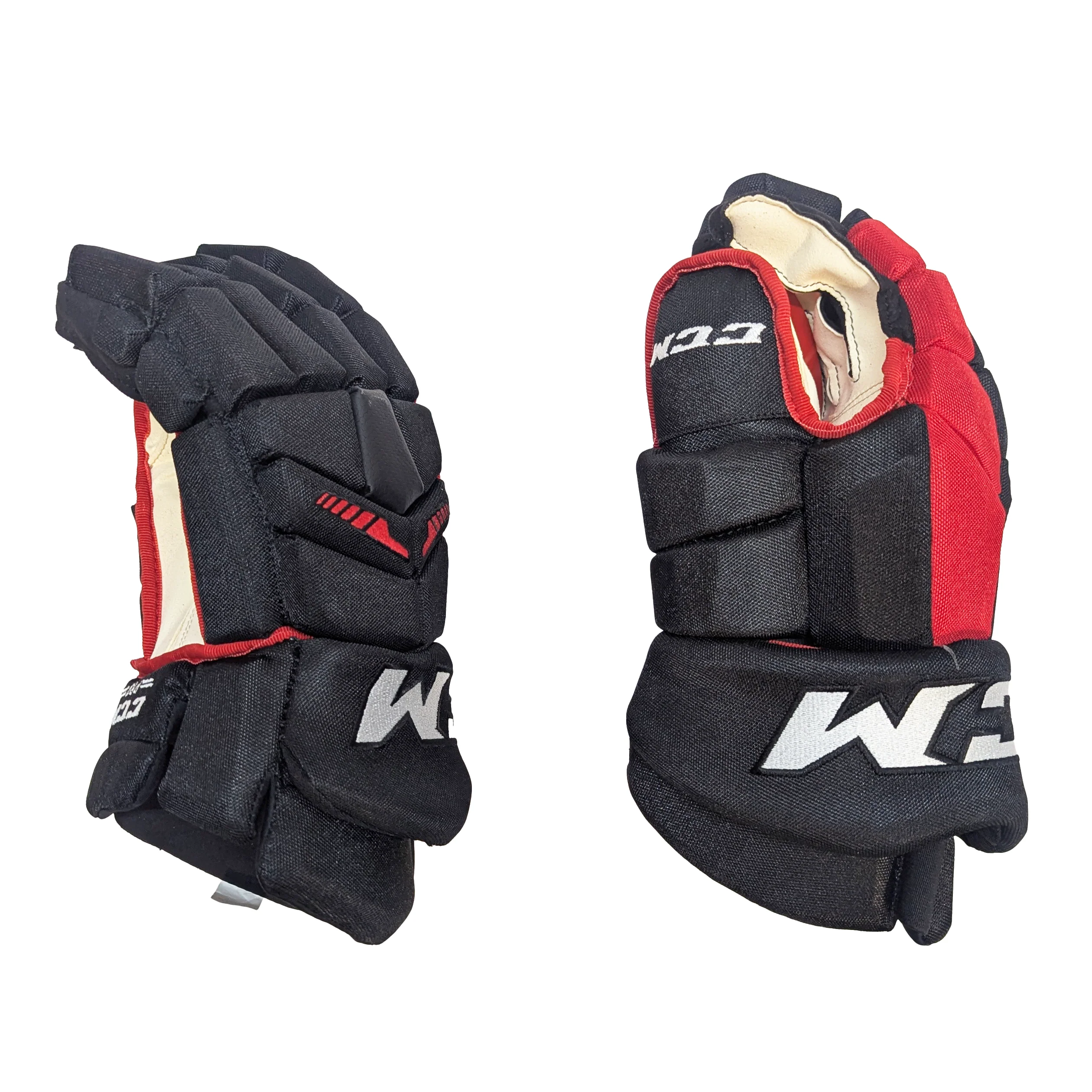 CCM HGTK - NHL Pro Stock Glove - Chicago Blackhawks (Black/Red) - Image 2