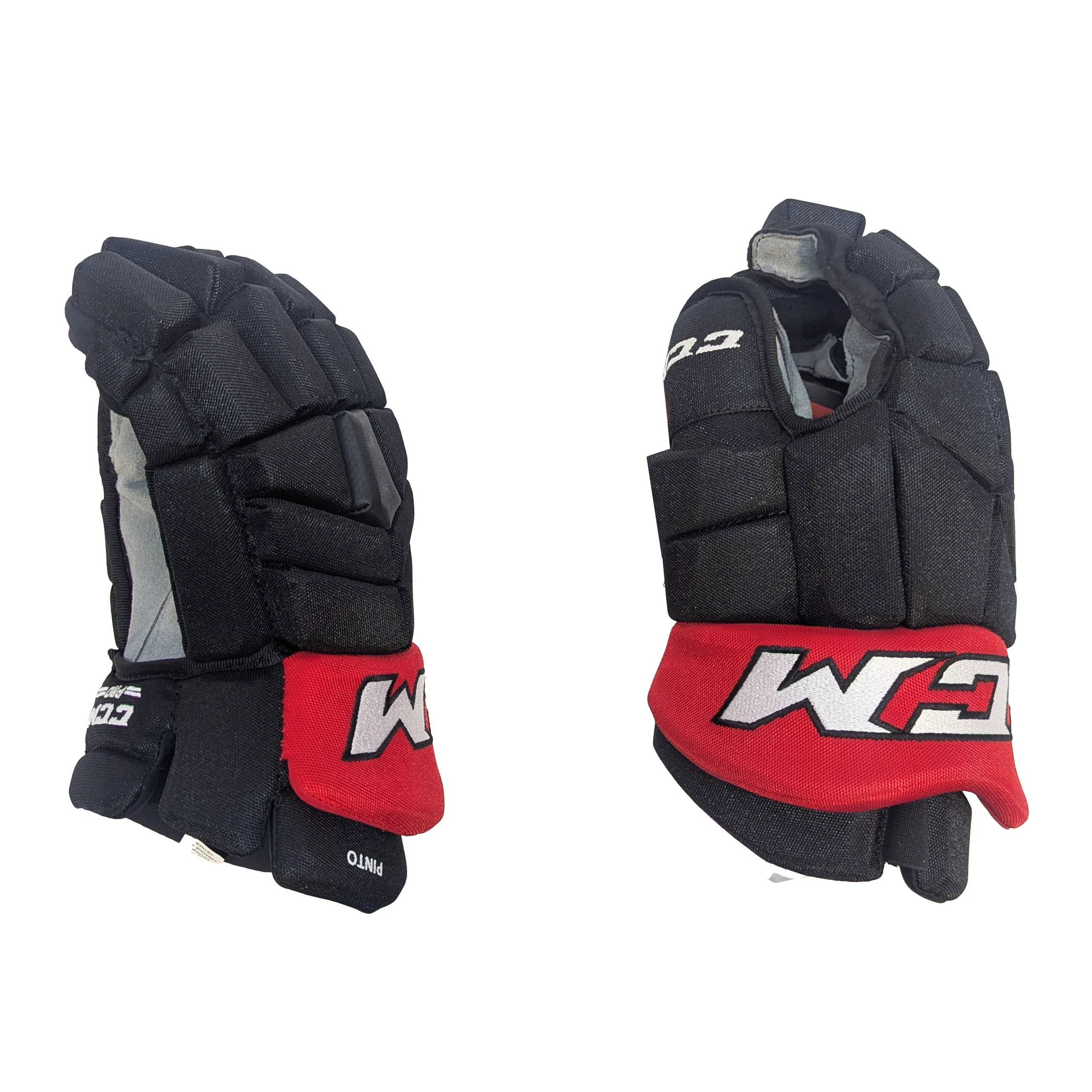 CCM HGTK - NHL Pro Stock Glove - Shane Pinto (Black/Red) - Image 2