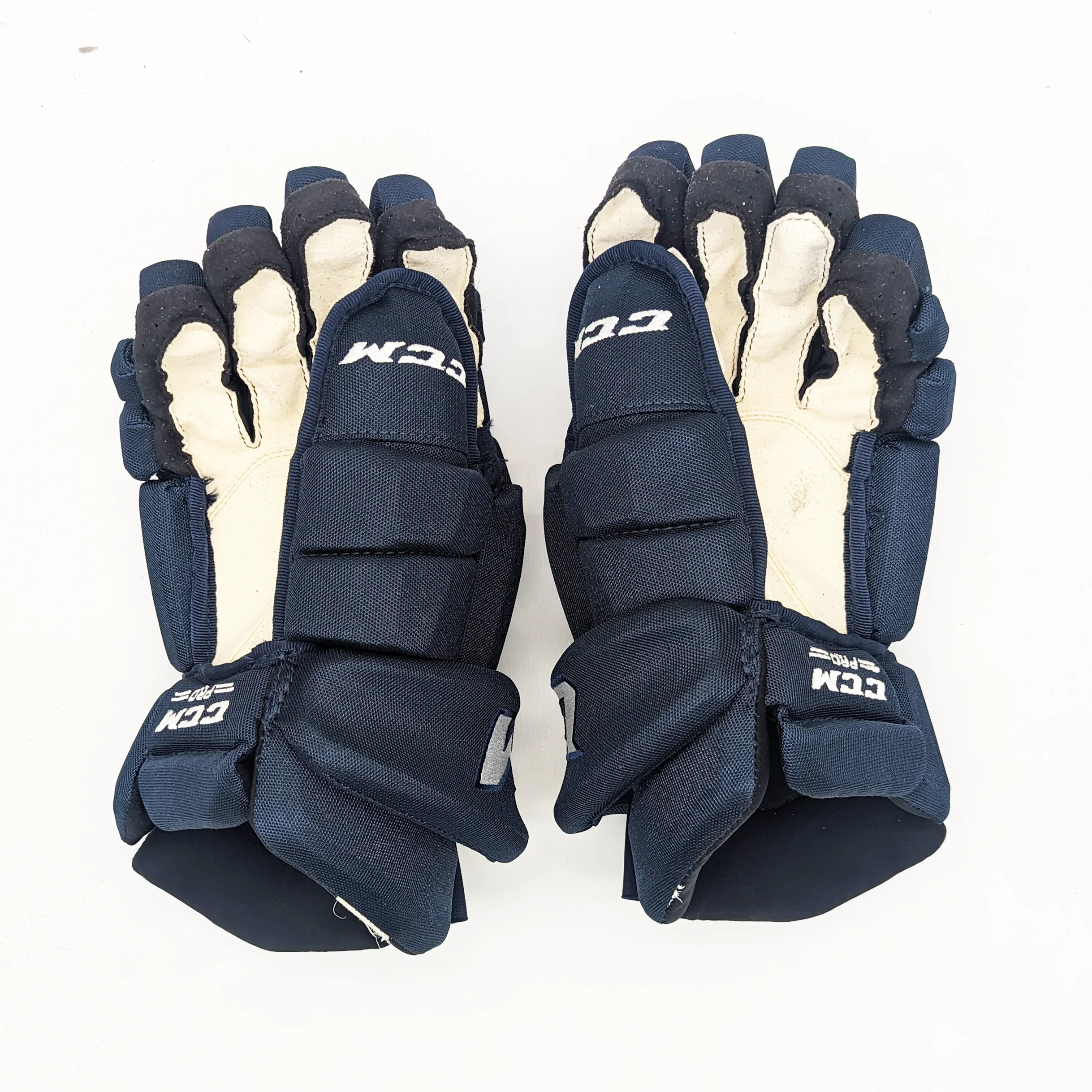 CCM HGTK - Used NHL Pro Stock Glove - Colorado Avalanche (Navy) - Image 2