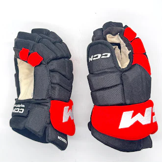 CCM HGTK - Used NHL Pro Stock Glove - Eric Robinson (Black/Red) - Image 3