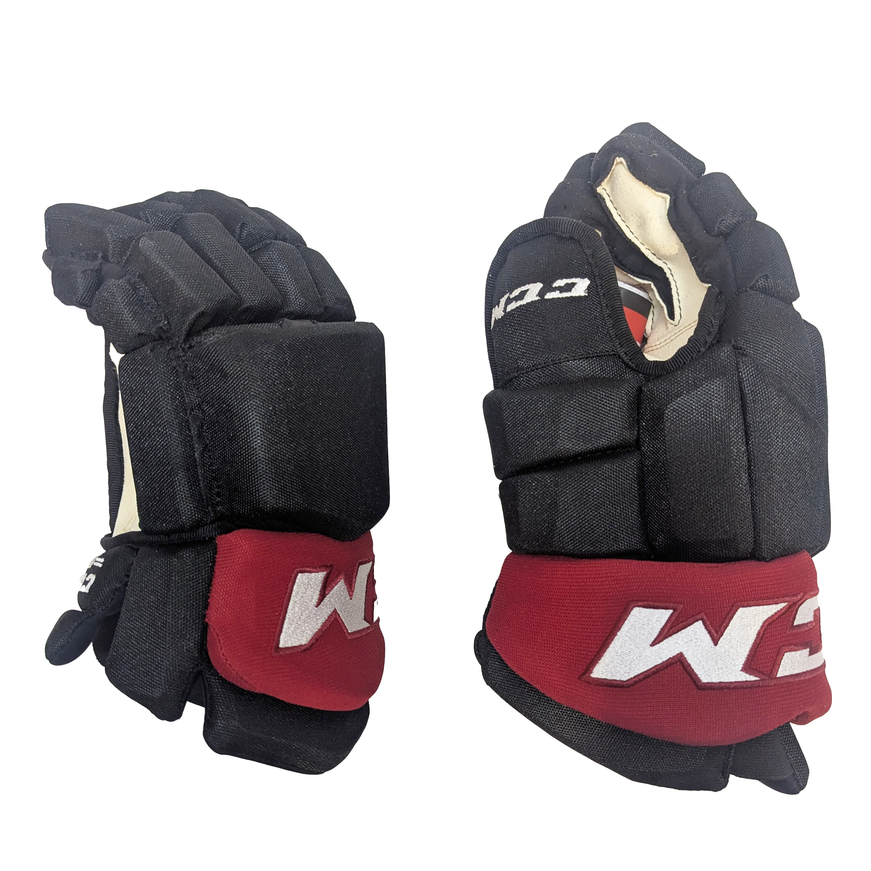 CCM HGTKPP - NHL Pro Stock Glove - Arizona Coyotes (Black/Burgundy) - Image 2