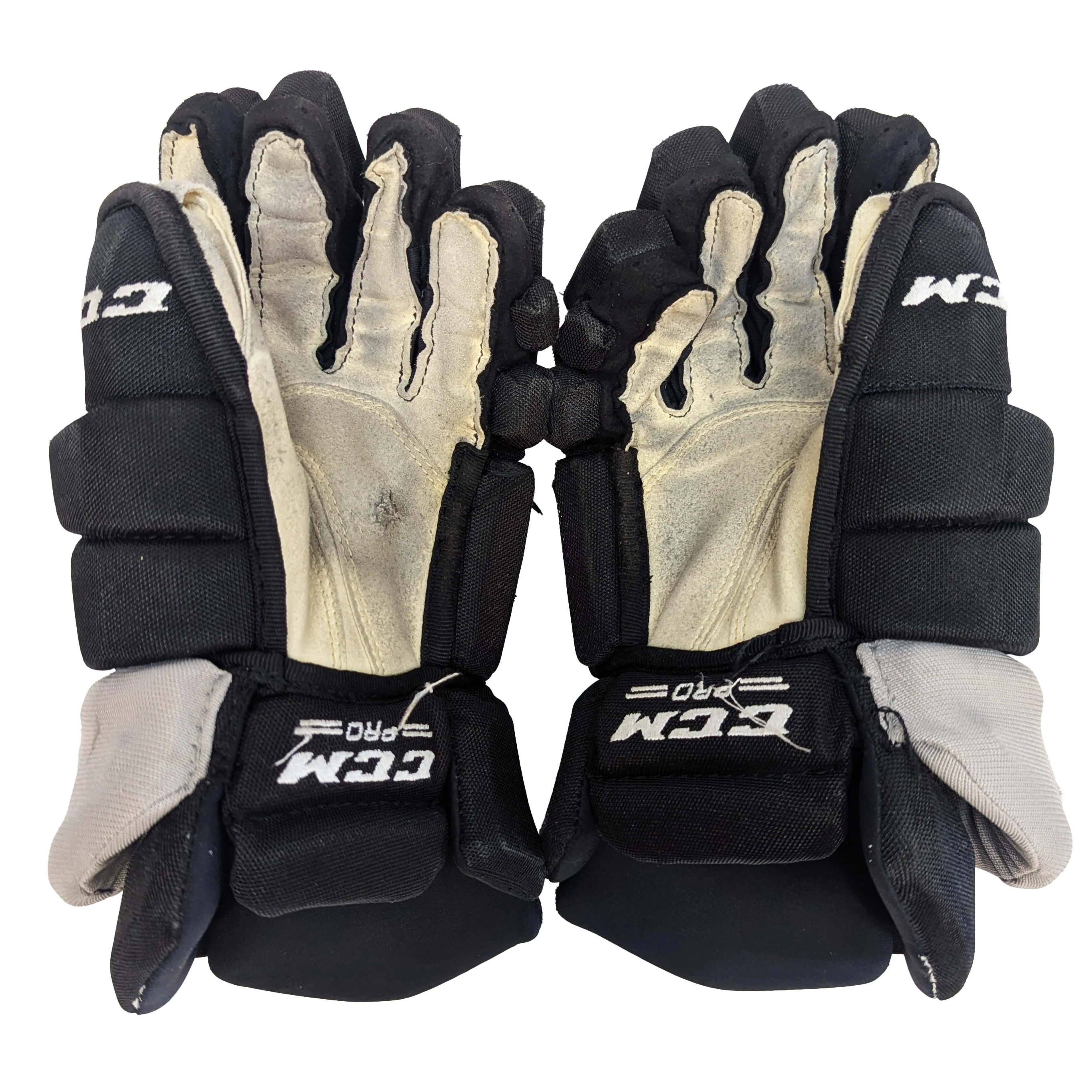 CCM HGTKPP - Used AHL Pro Stock Gloves (Black/Grey) - Image 2