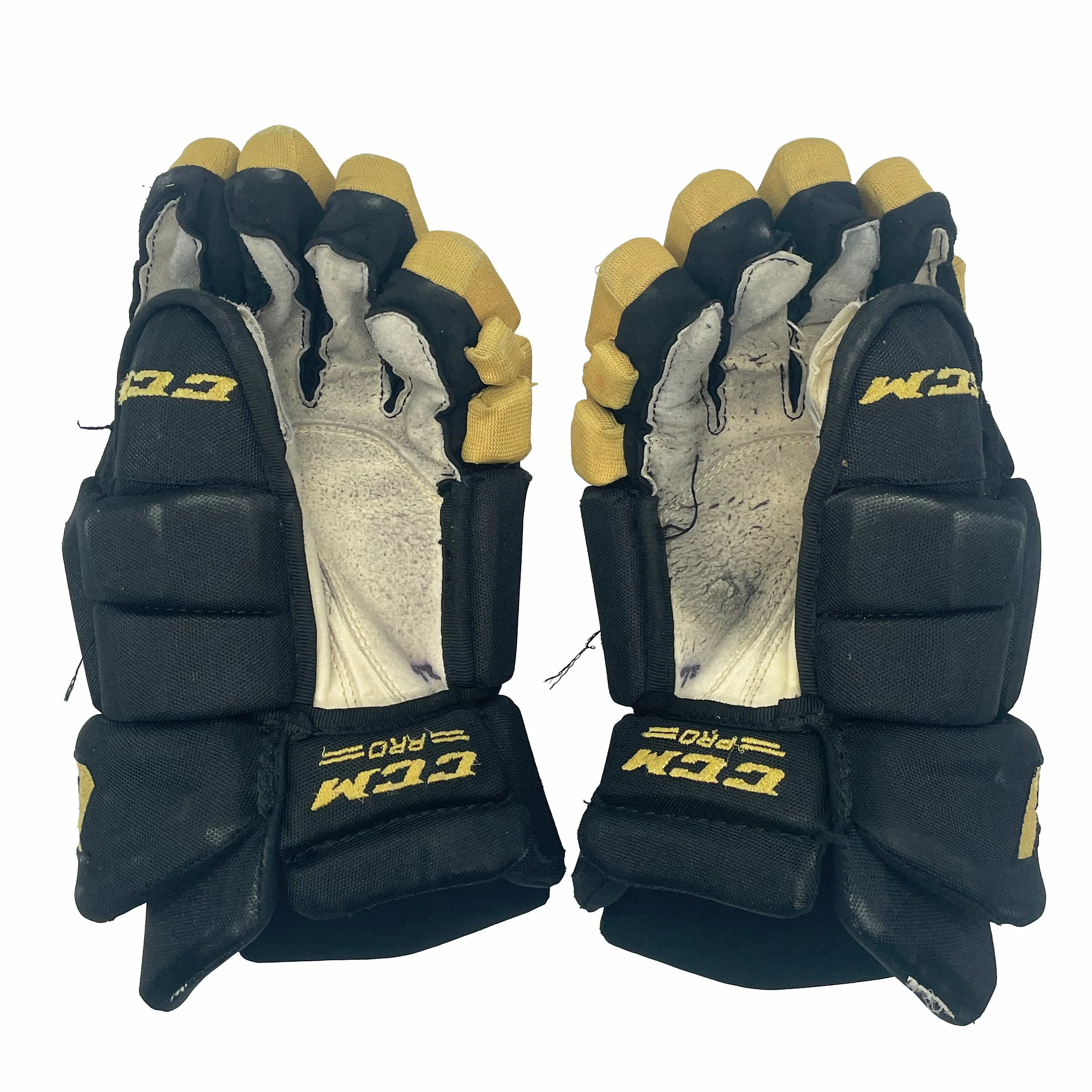 CCM HGTKPP - Used NHL Pro Stock Hockey Glove - Vegas Golden Knights (Black/Gold) - Image 2