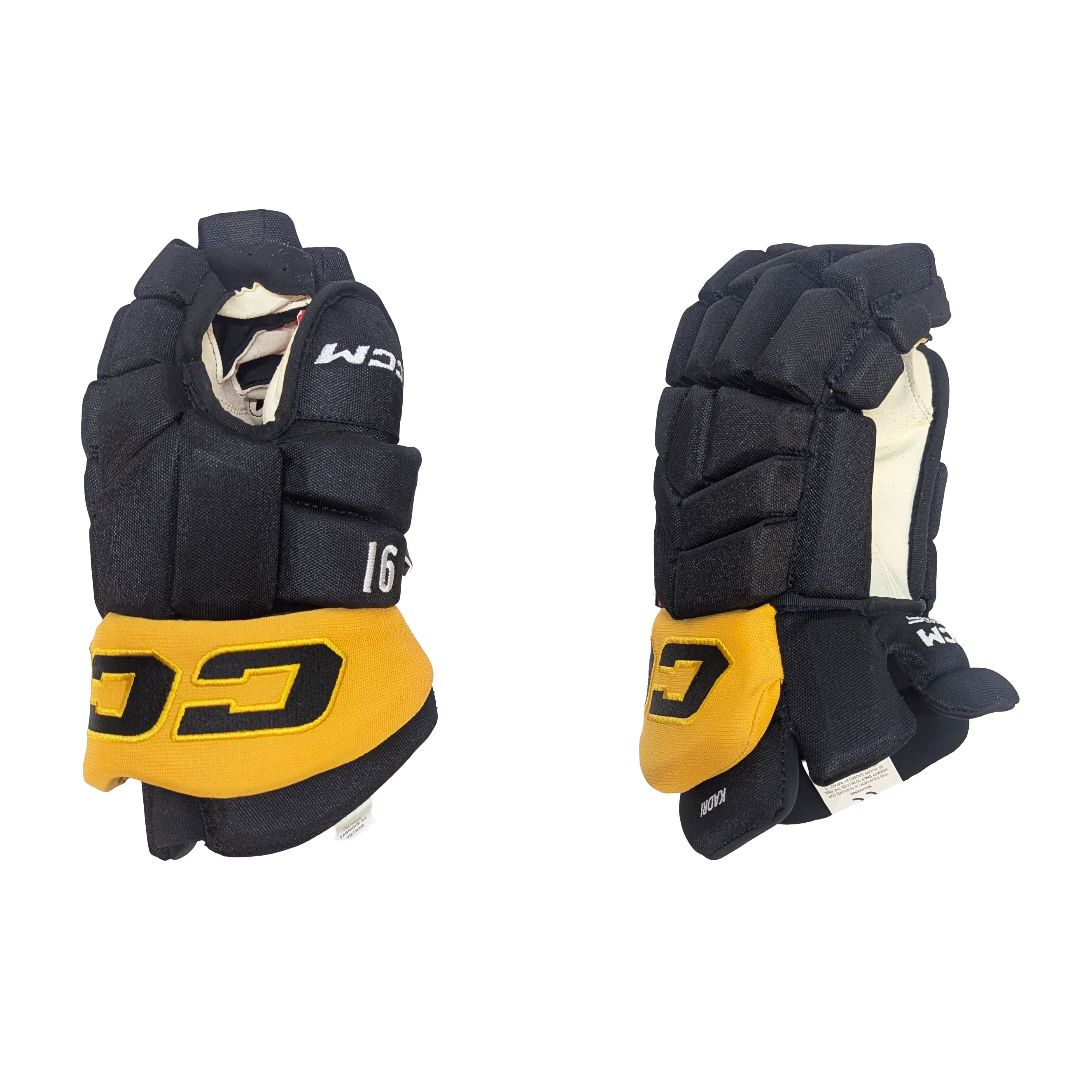 CCM HGTKXP - 2024 NHL All-Star Game Glove - Nazem Kadri (Black/Yellow) - Image 2
