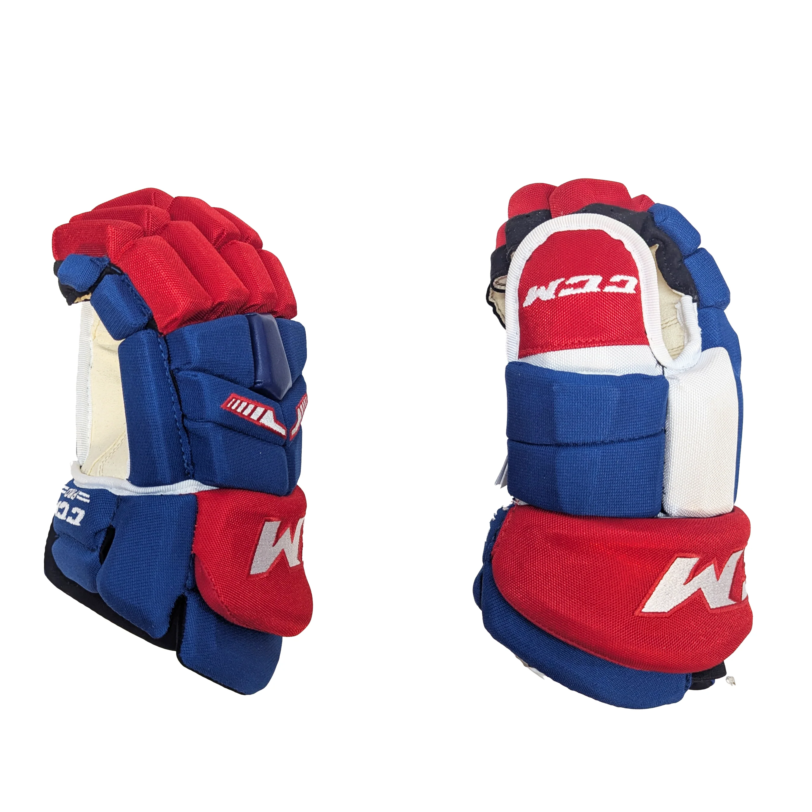 CCM HGTKXP - NHL Pro Stock Glove - Montreal Canadiens (Blue/White/Red) - Image 2