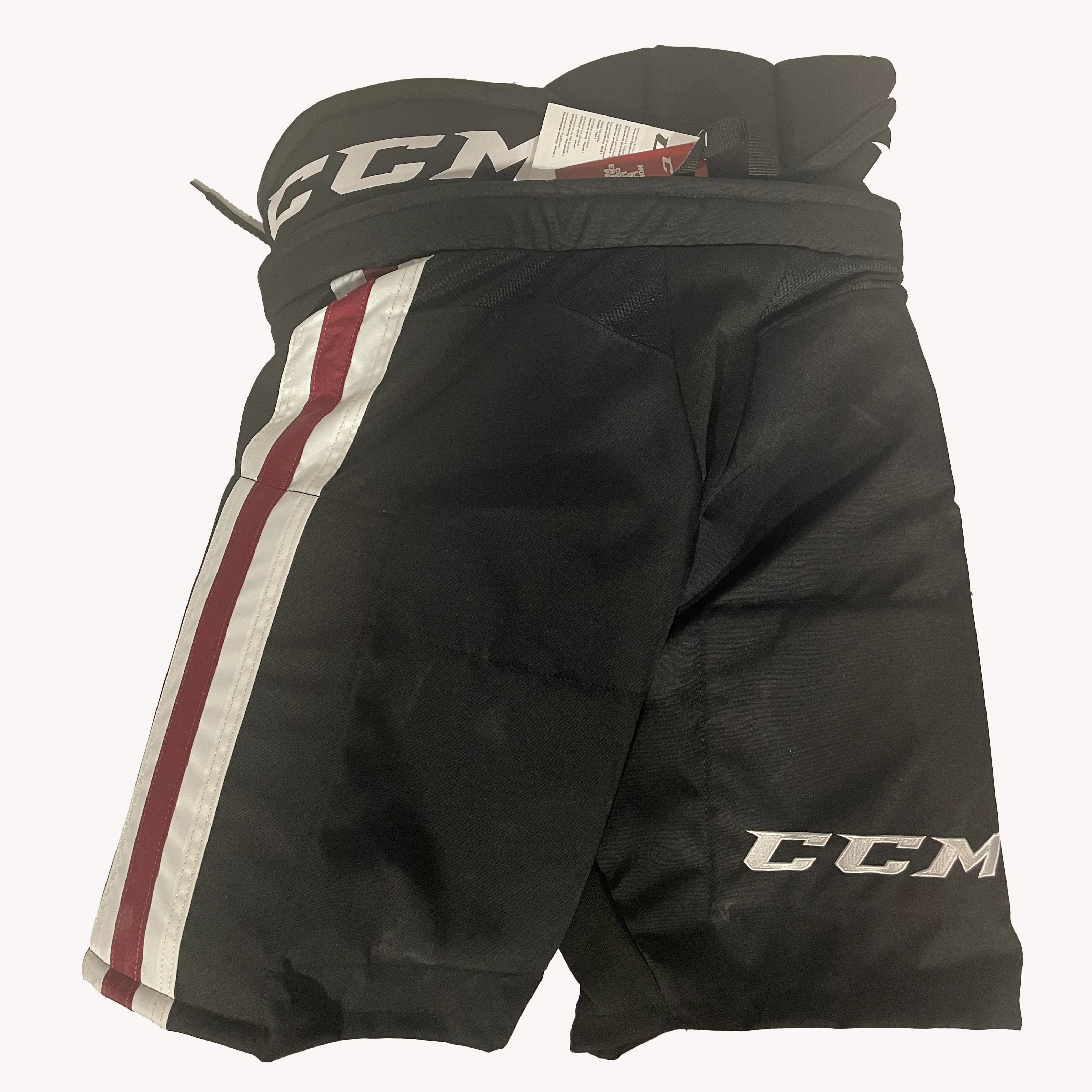 CCM HP30 - OHL Pro Stock Hockey Pants  (Black/Burgundy) - Image 2