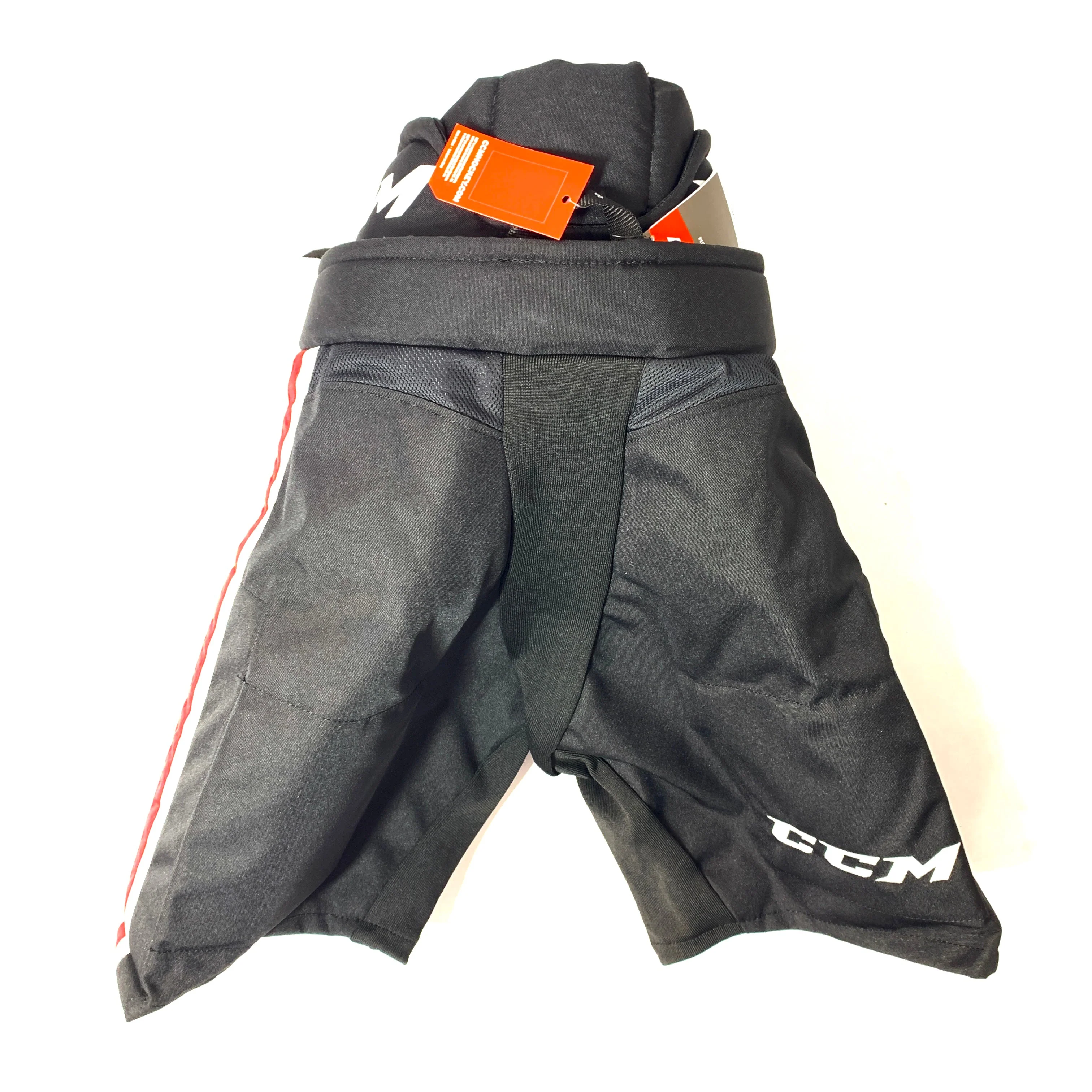 CCM HP31 - OHL Pro Stock Hockey Pants (Black/Red/White) - Image 2