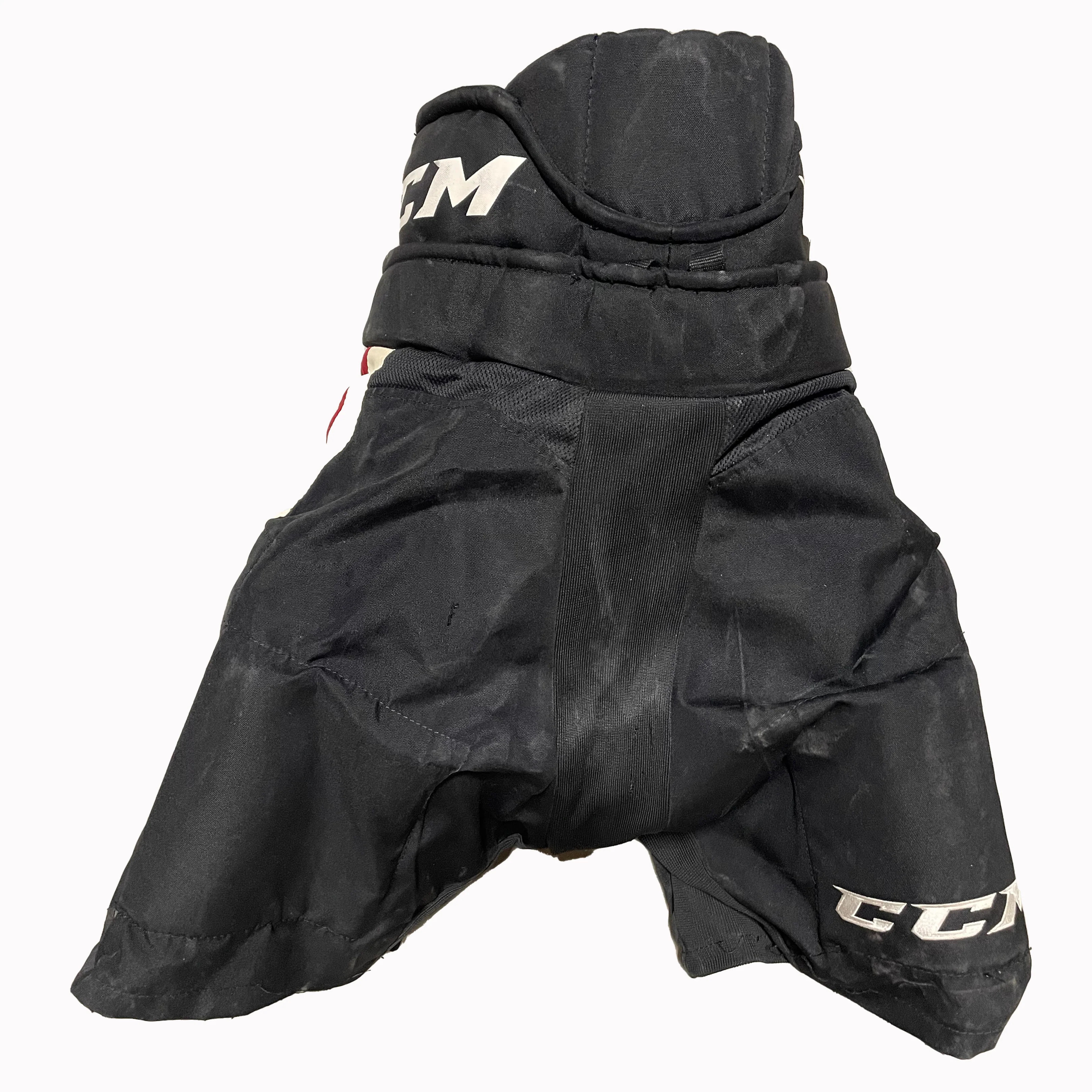 CCM HP31 - Used Pro Stock Hockey Pants (Black/Red/White) - Image 2