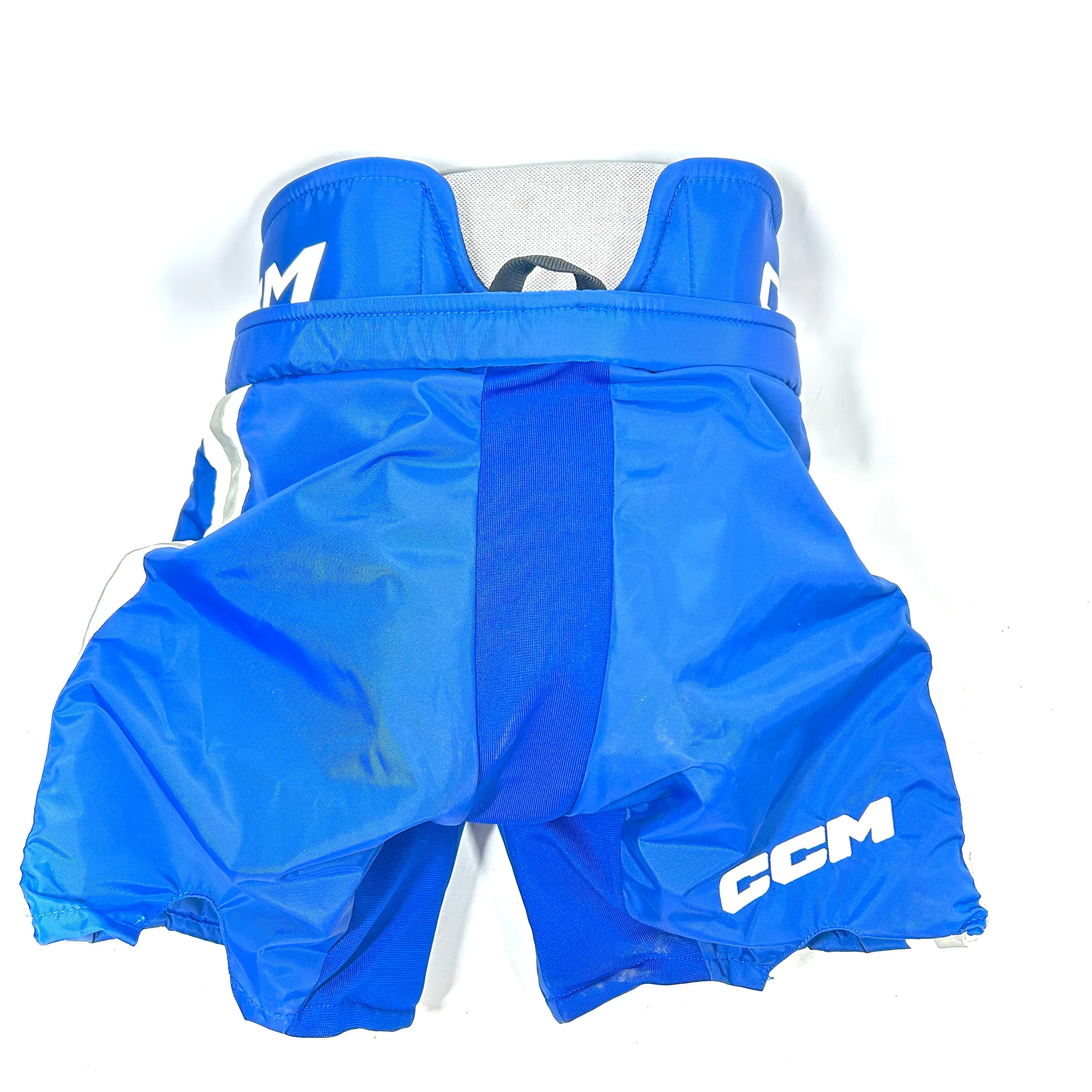 CCM HPG12A - CHL Pro Stock Hockey Goalie Pants (Blue/White/Grey) - Image 2