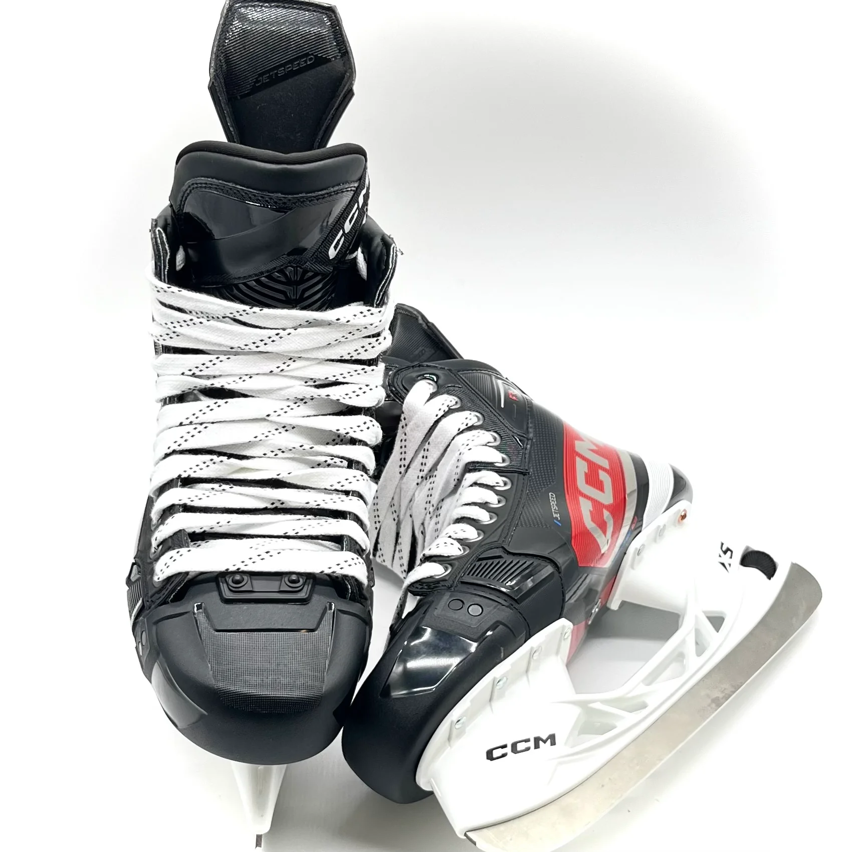 CCM Jetspeed FT6 Pro - Pro Stock Hockey Skates - Size 9D (Red) - Image 2