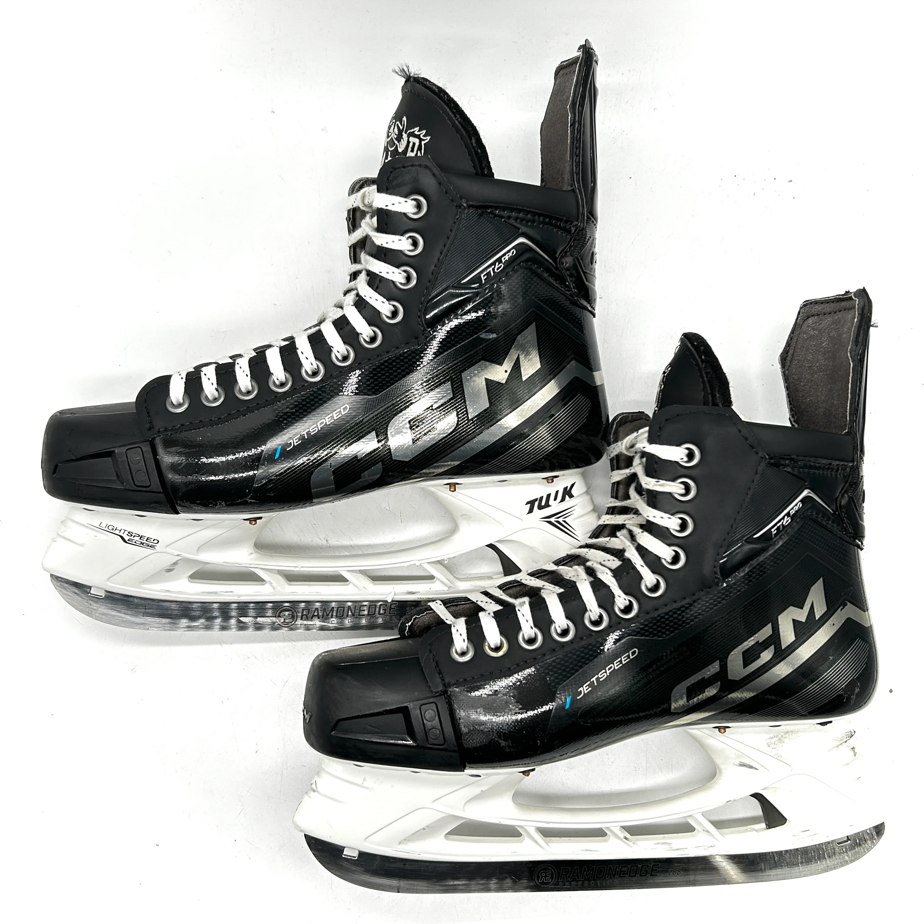 CCM Jetspeed FT6 Pro - Used NHL Pro Stock Skates - Brent Burns - Size 10 #3 - Image 3