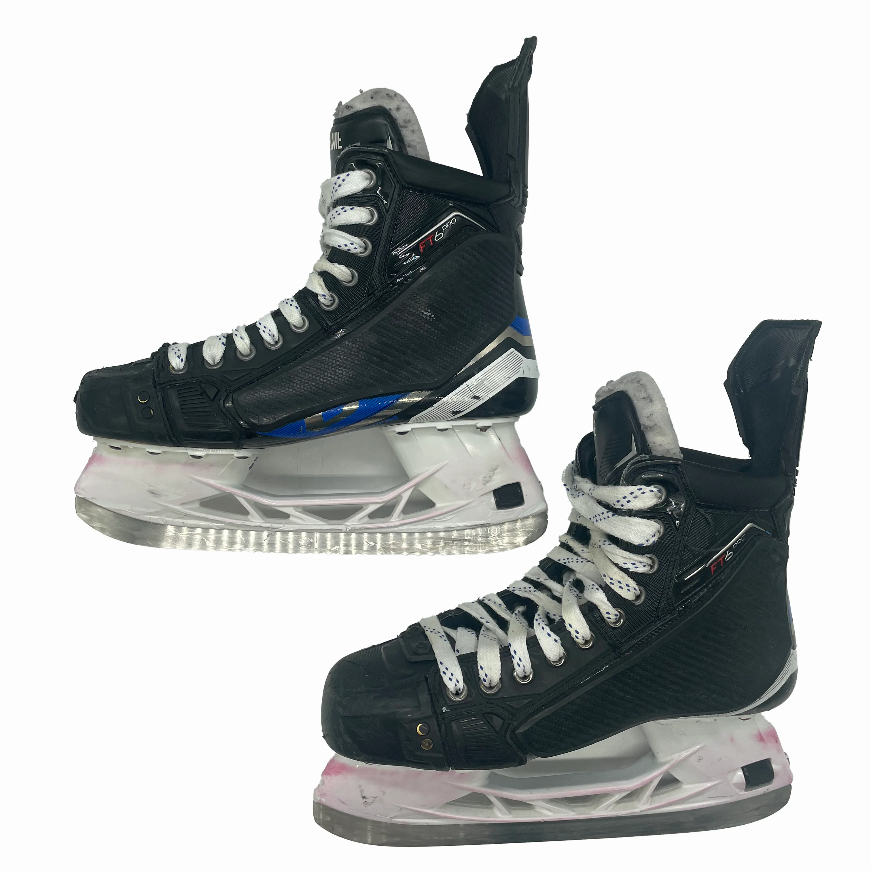 CCM Jetspeed FT6 Pro - Used Pro Stock Hockey Skates With Shot Blockers - Size 8R - Image 3