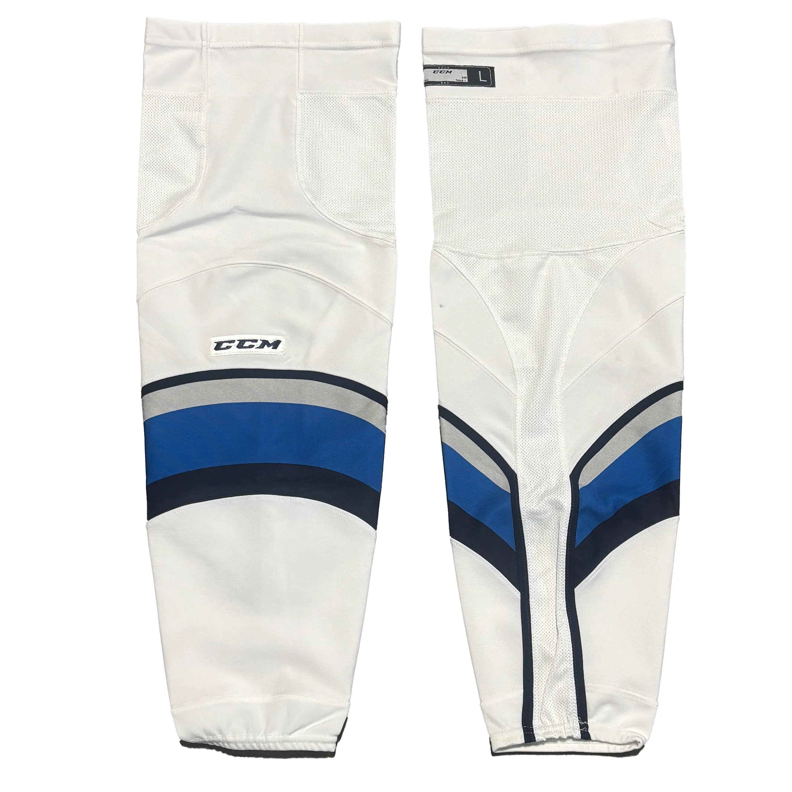CCM - New WHL Game Sock (White/Blue/Navy/Grey)
