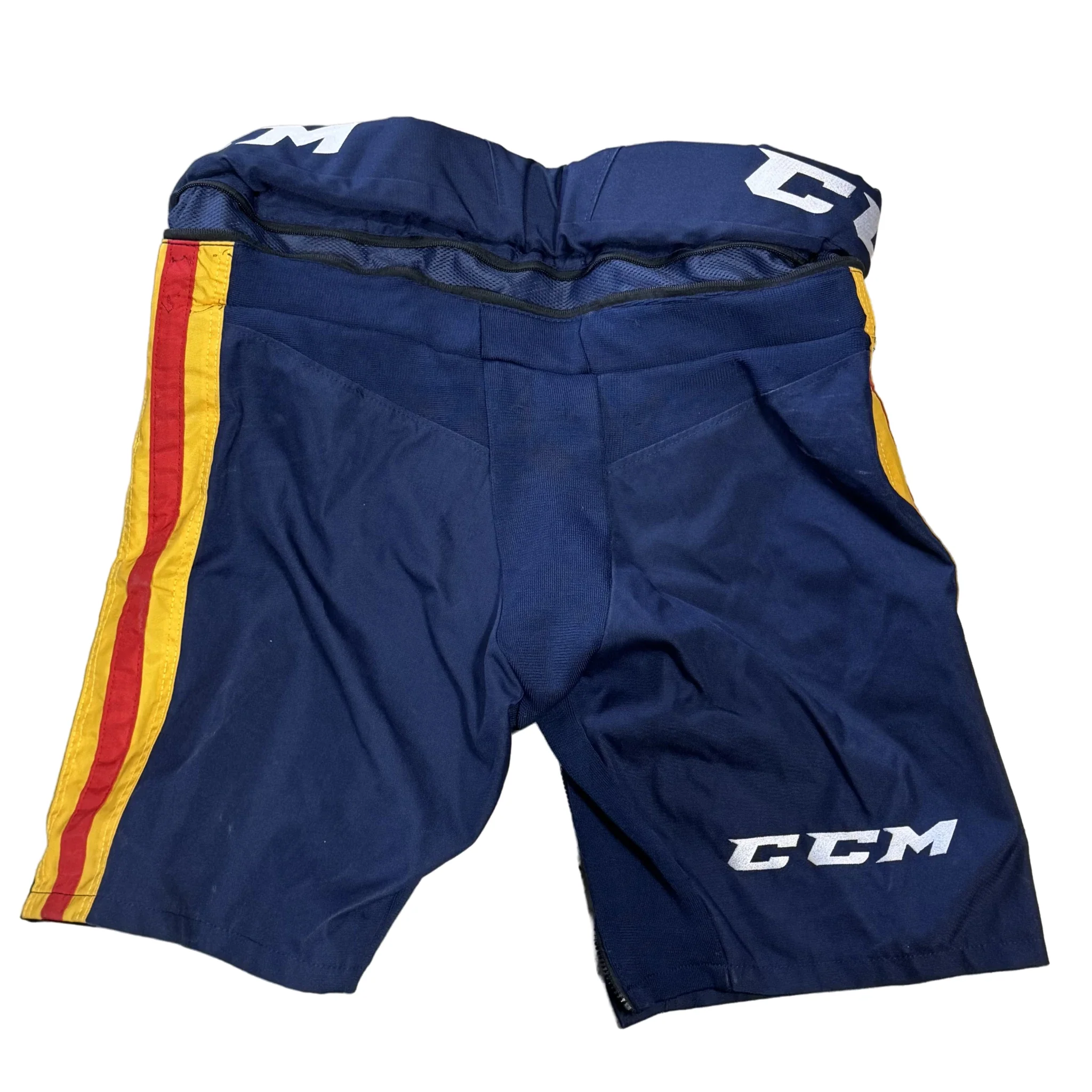 CCM PPPTKCV2 - Used Pro Stock Pant Shell (Navy/Yellow/Red) - Image 2