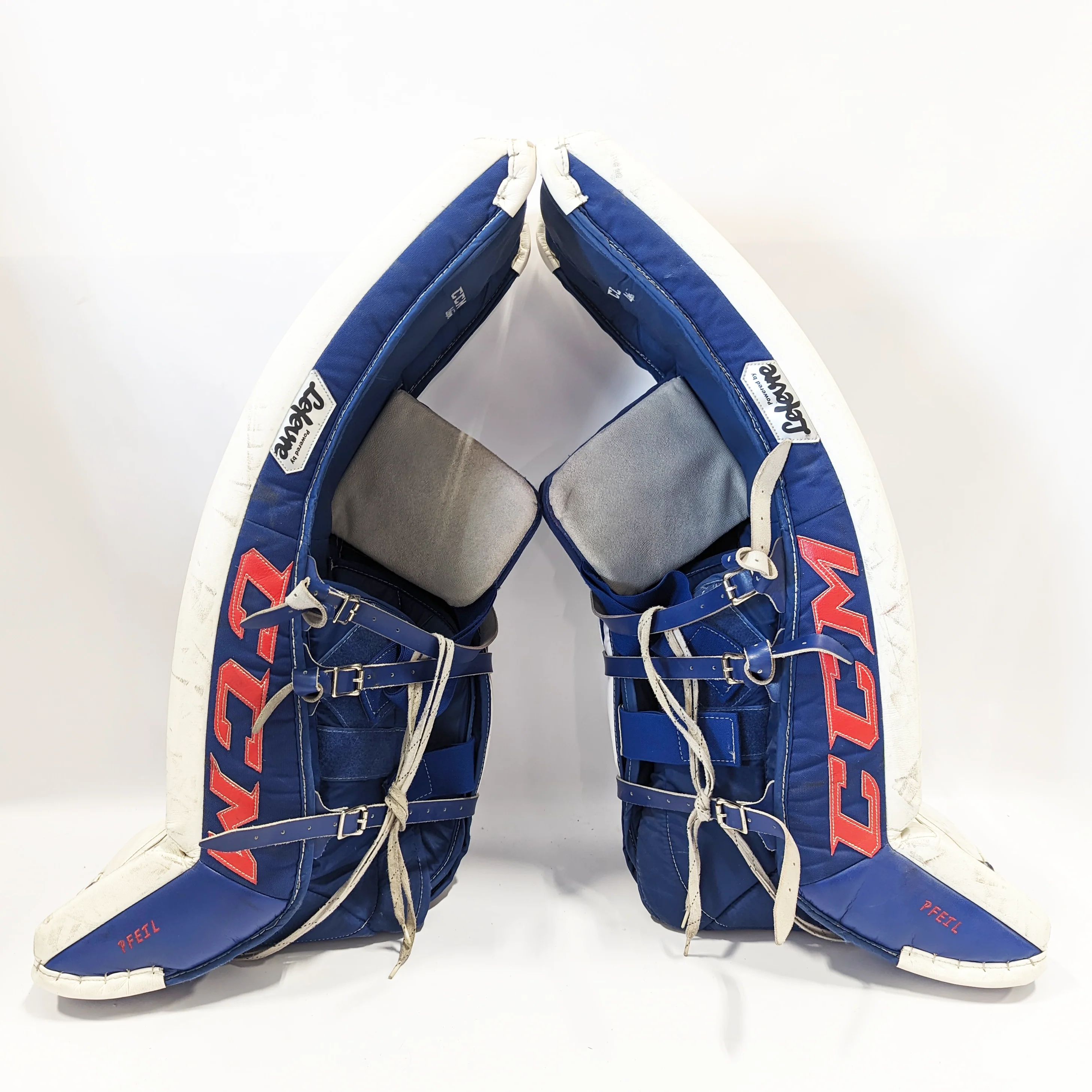 CCM Premier II - Used Goalie Set (White/Red/Blue) - Image 4