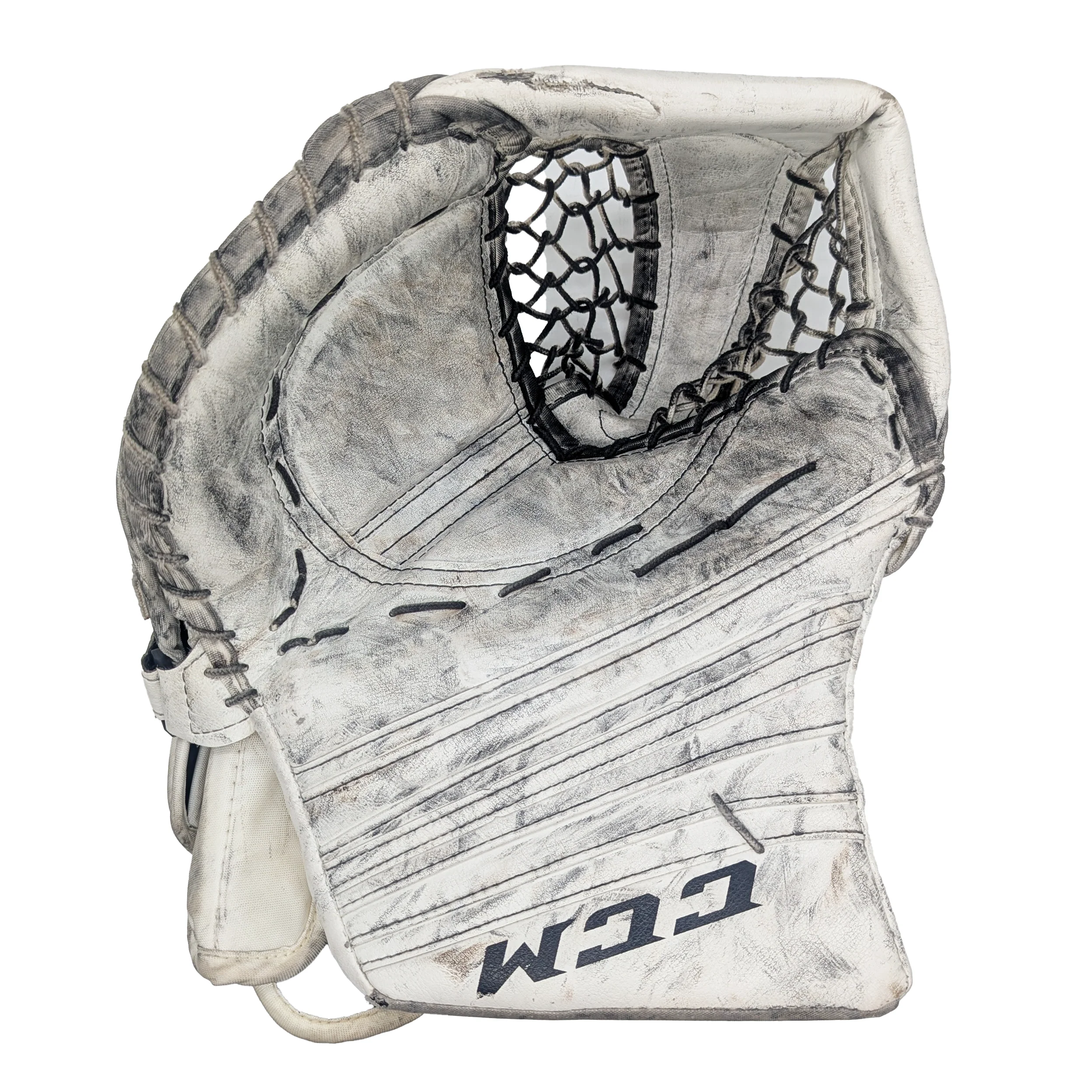CCM Premier - Used  Full-Right Pro Stock Goalie Glove (White)