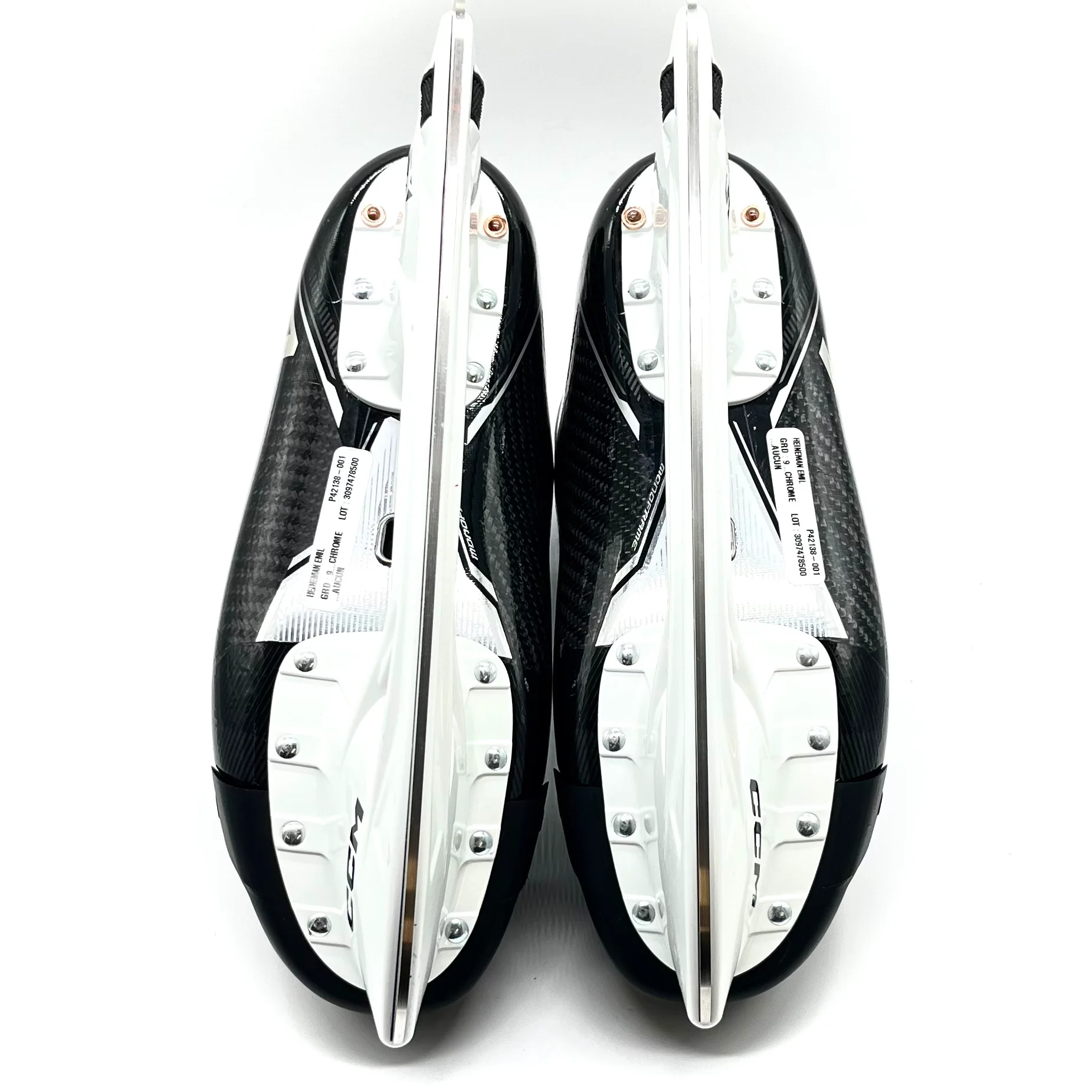 CCM SuperTacks AS3 Pro - Pro Stock Hockey Skates - Size 9D (Chrome) - Image 6
