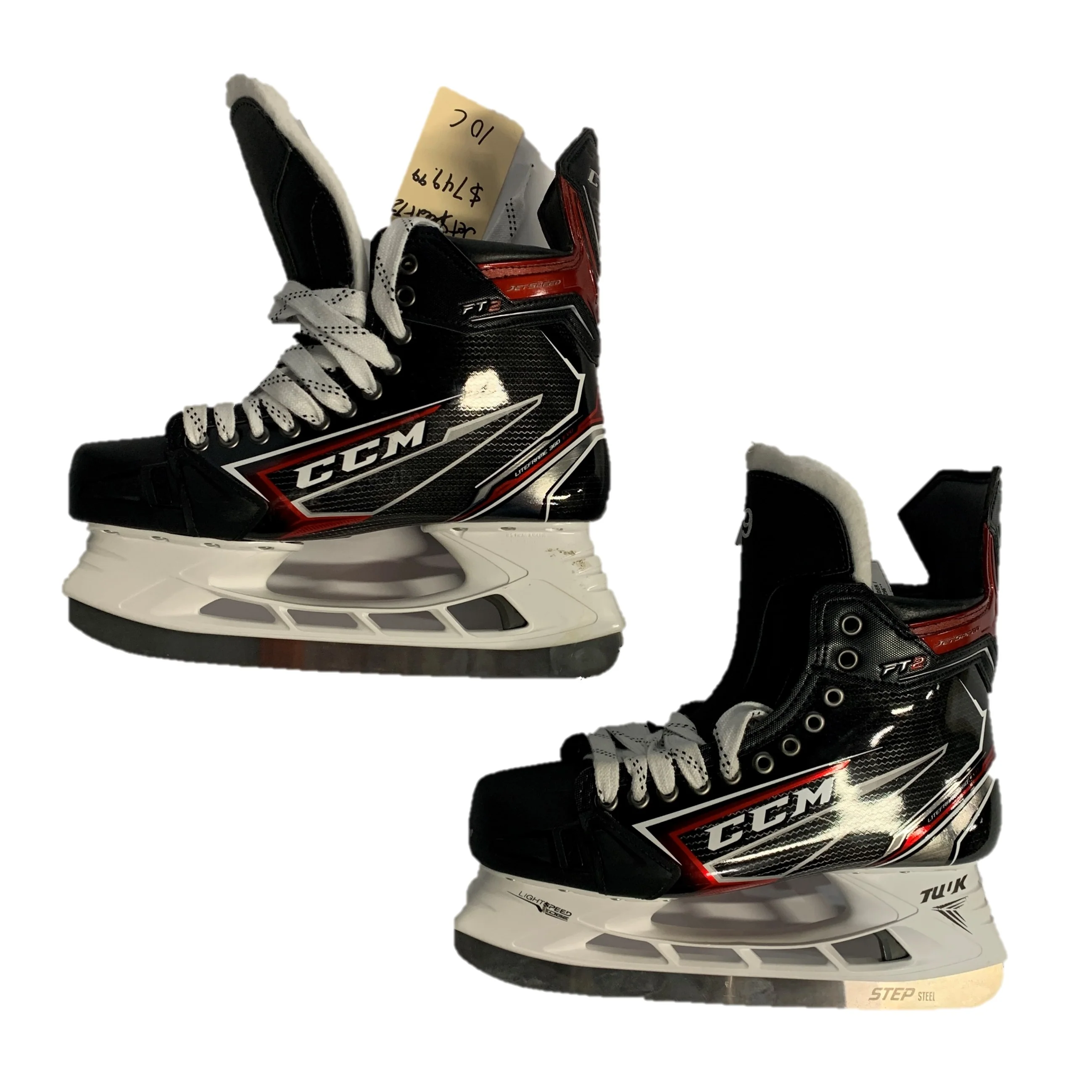 CCM Jetspeed FT2 - Pro Stock Hockey Skates - Size L 9.75C, R 10.75C - Joe Thornton - Image 6