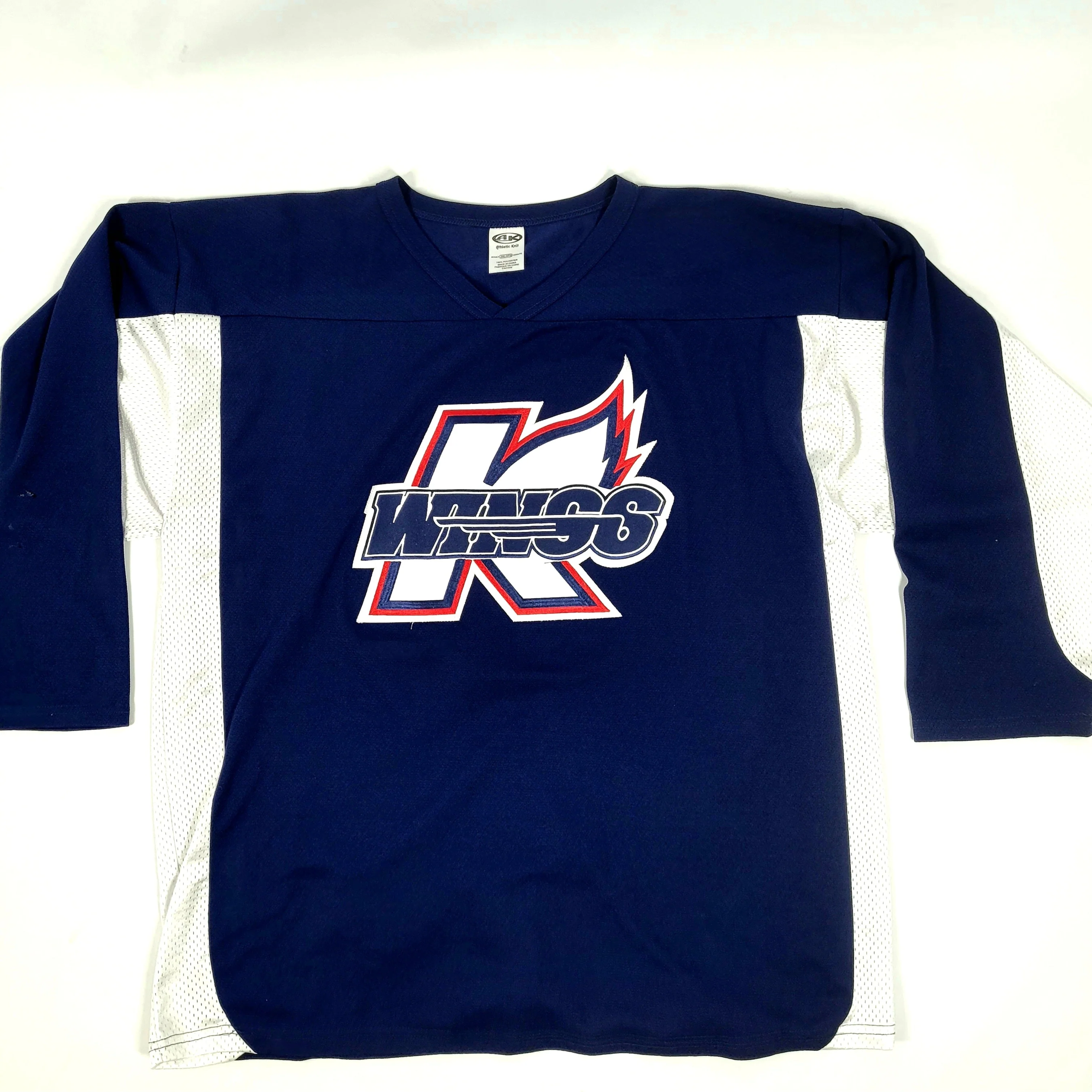 ECHL - Used Athletic Knit Practice Jersey - Kalamazoo Wings (Multiple Colours) - Image 2