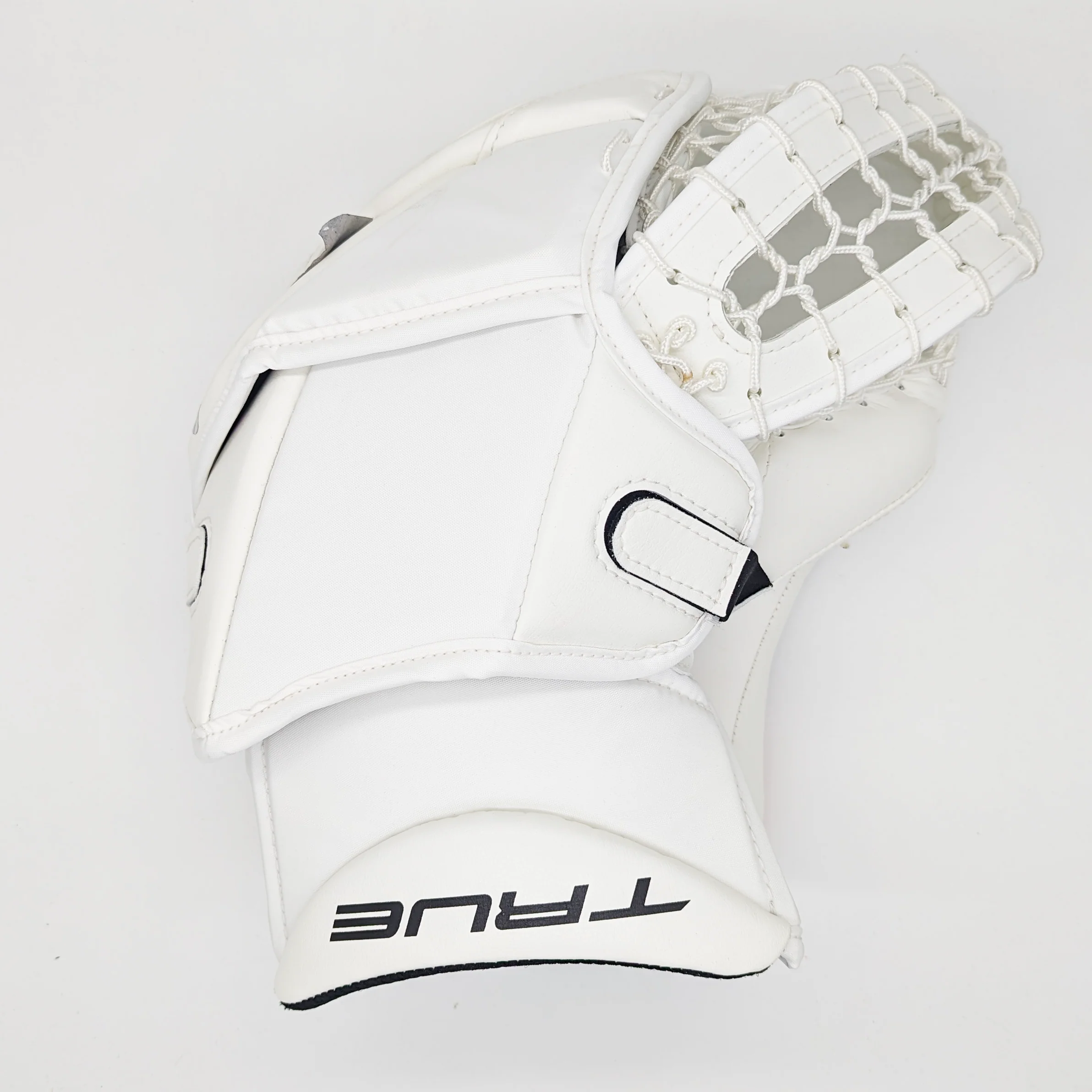 Felix Sandstrom - True L20.2 - NHL Pro Stock Goalie Glove (White/Orange) - Image 2