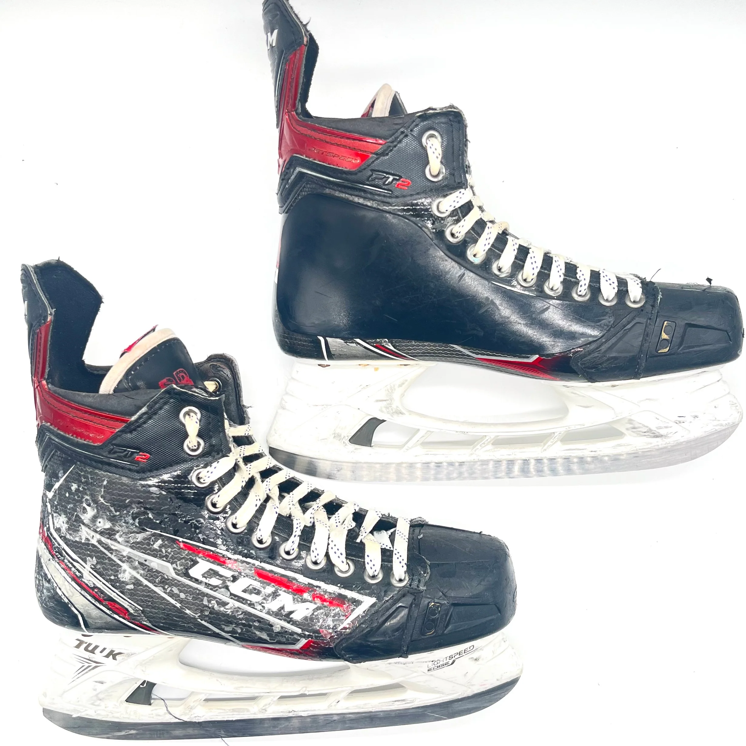 NHL USED CCM JETSPEED FT2 PRO - PRO STOCK HOCKEY SKATE - BOWEN BYRAM (#4) - Image 2