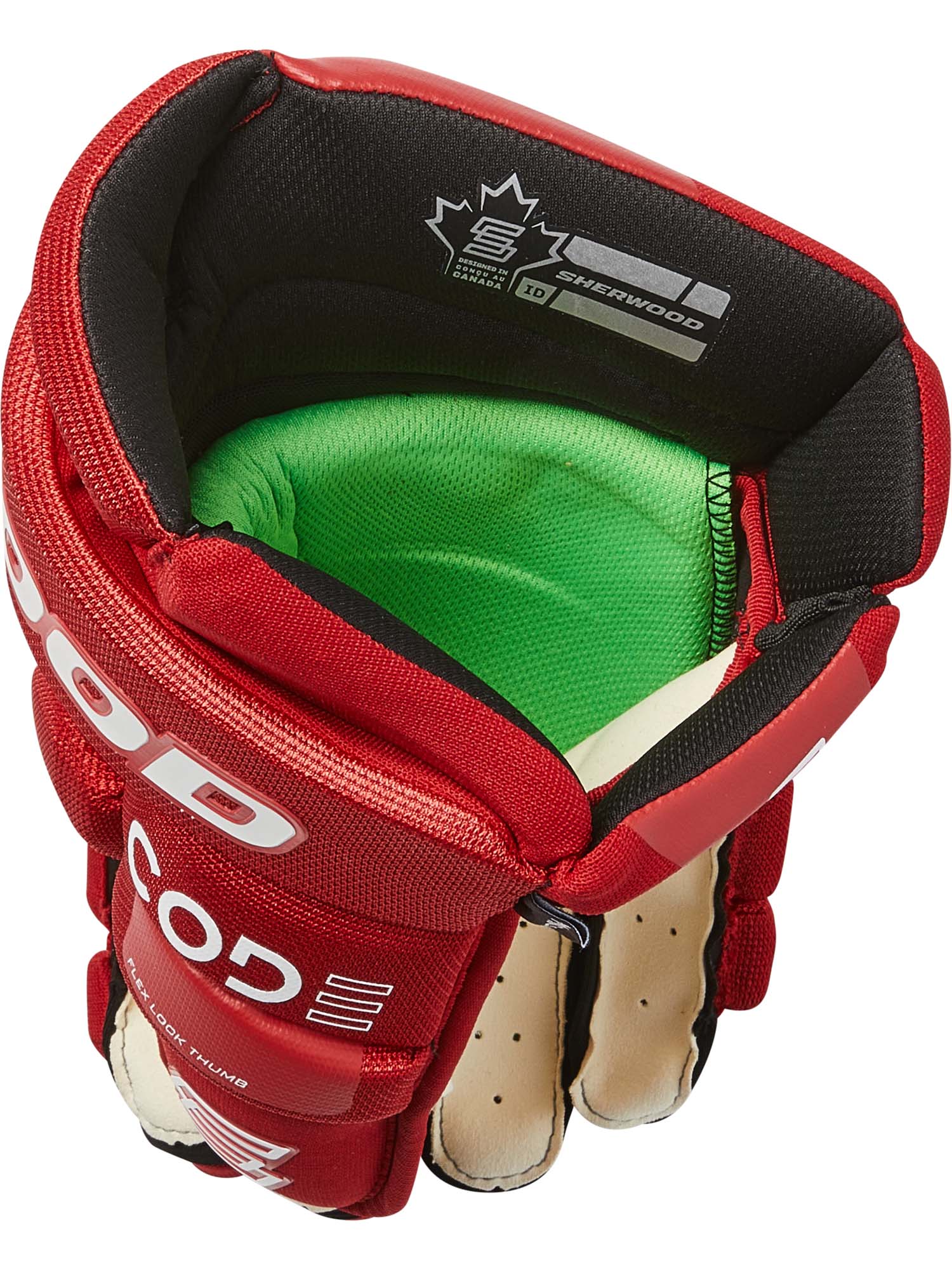 Sherwood Code Encrypt 1 - Retail Hockey Glove - Senior (Red) - Image 3