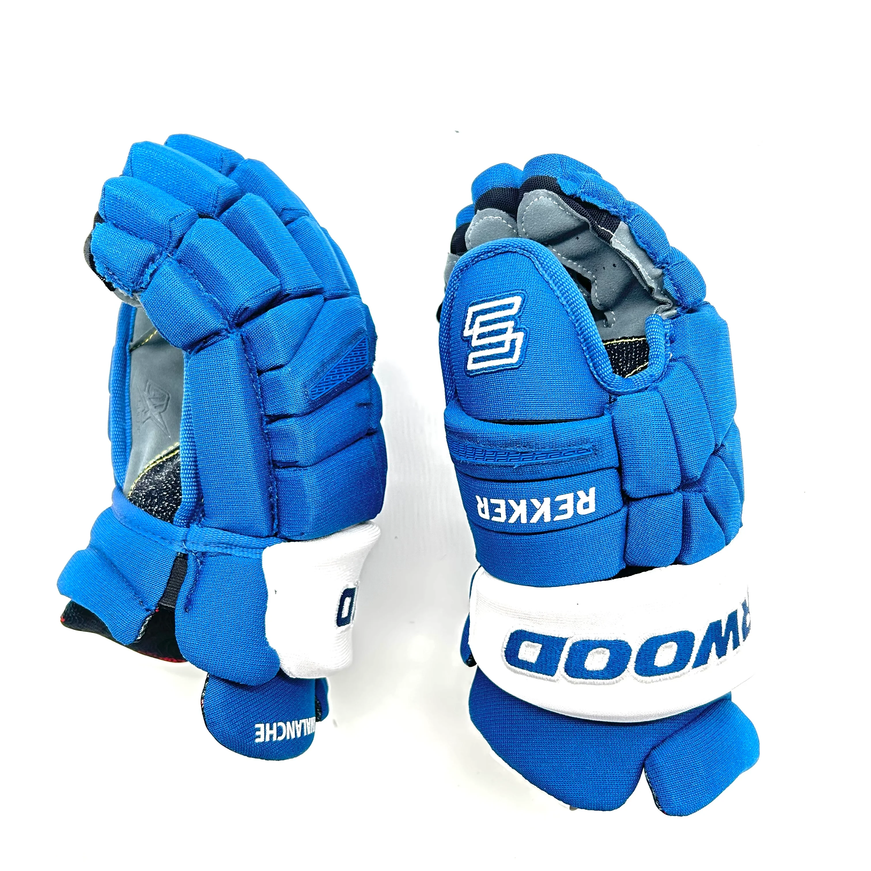 Sherwood Rekker Legend Pro - NHL Pro Stock Glove - Colorado Avalanche (Blue/White) - Image 2