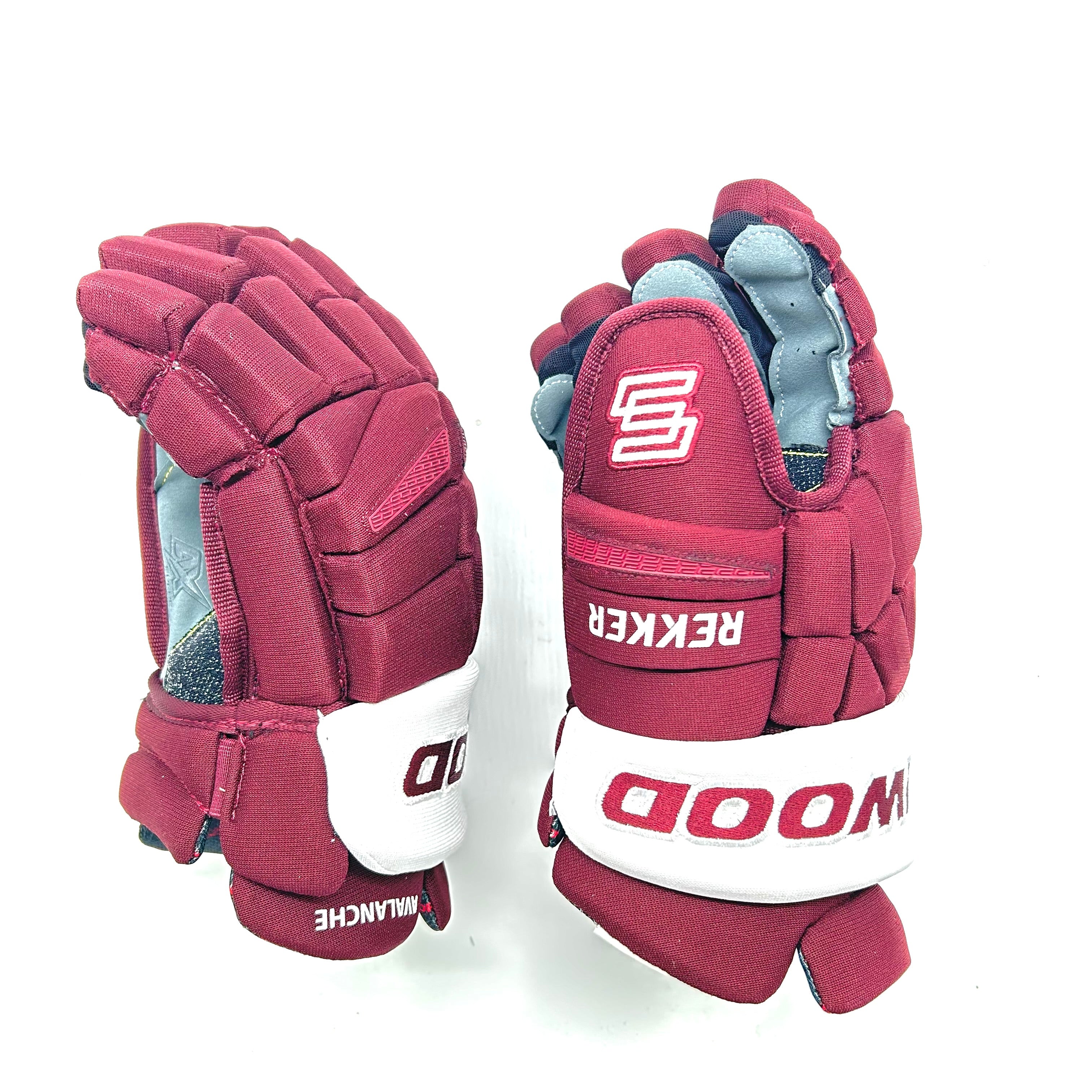 Sherwood Rekker Legend Pro - NHL Pro Stock Glove - Colorado Avalanche (Maroon/White) - Image 2