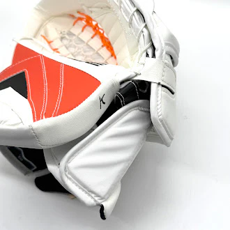 True Catalyst PX3 - New Pro Stock Goalie Glove (White/Orange/Black) - Image 3
