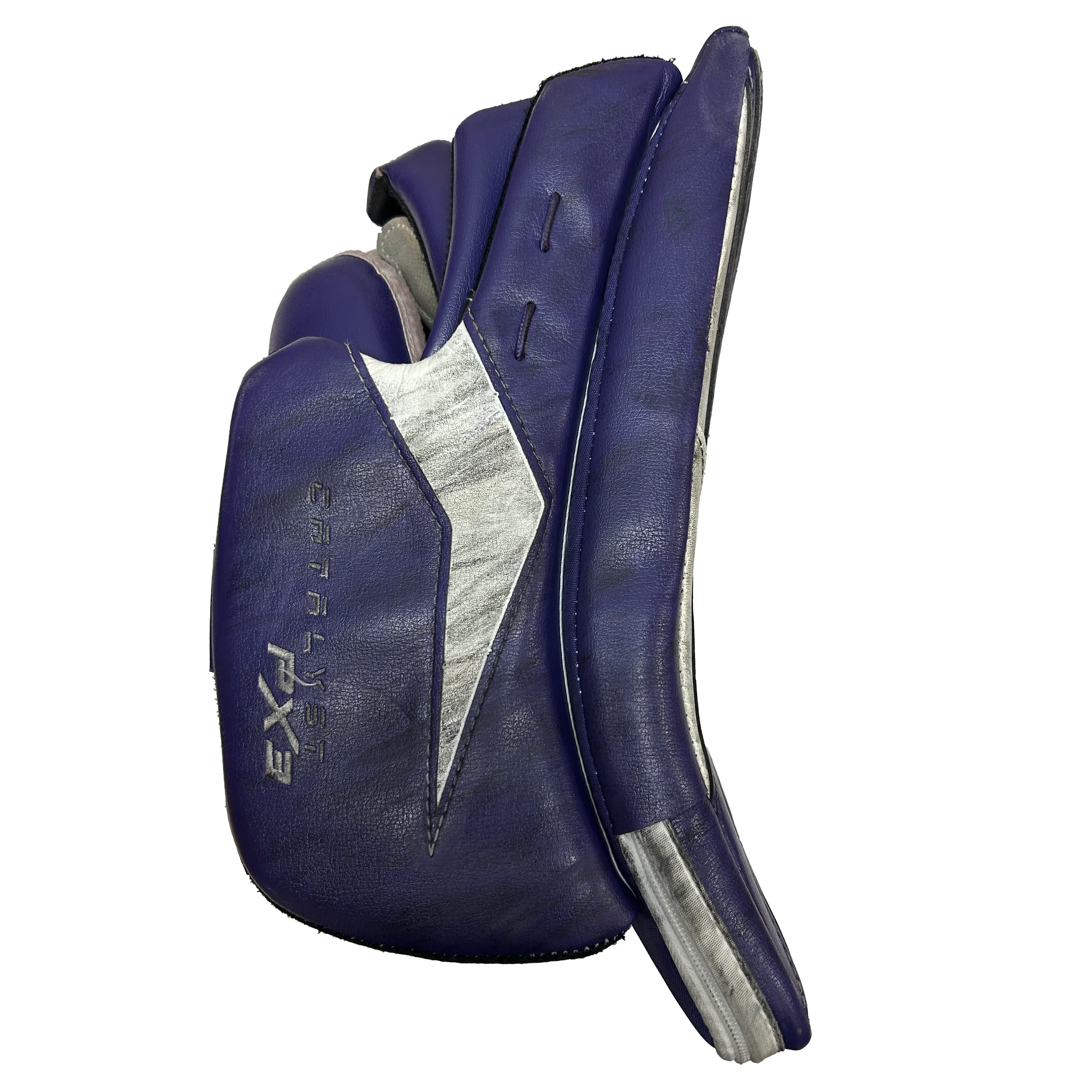 True Catalyst PX3 - Used Pro Stock Goalie Blocker (Purple/White) - Image 2