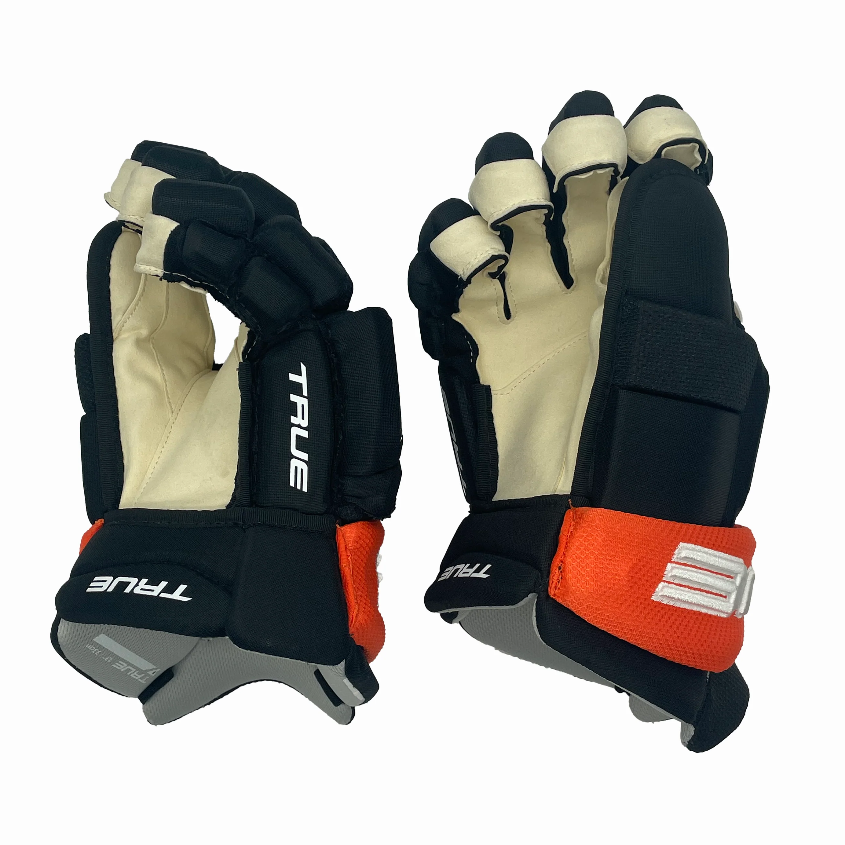 True Catalyst - Senior Pro Stock Hockey Glove - (Black/Orange) - Image 2