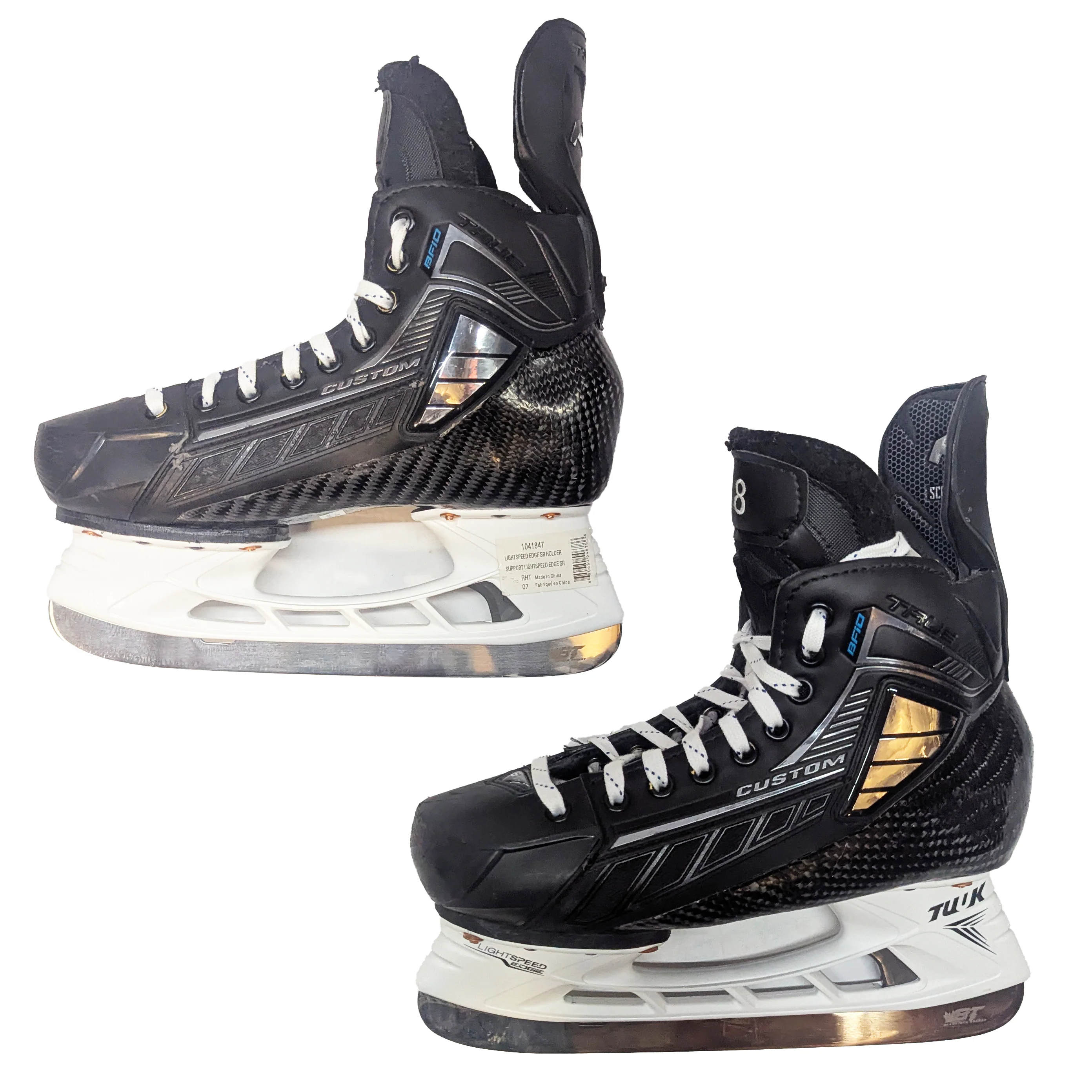 True Custom - Used NCAA Pro Stock Hockey Skates - Size 7 - Image 2