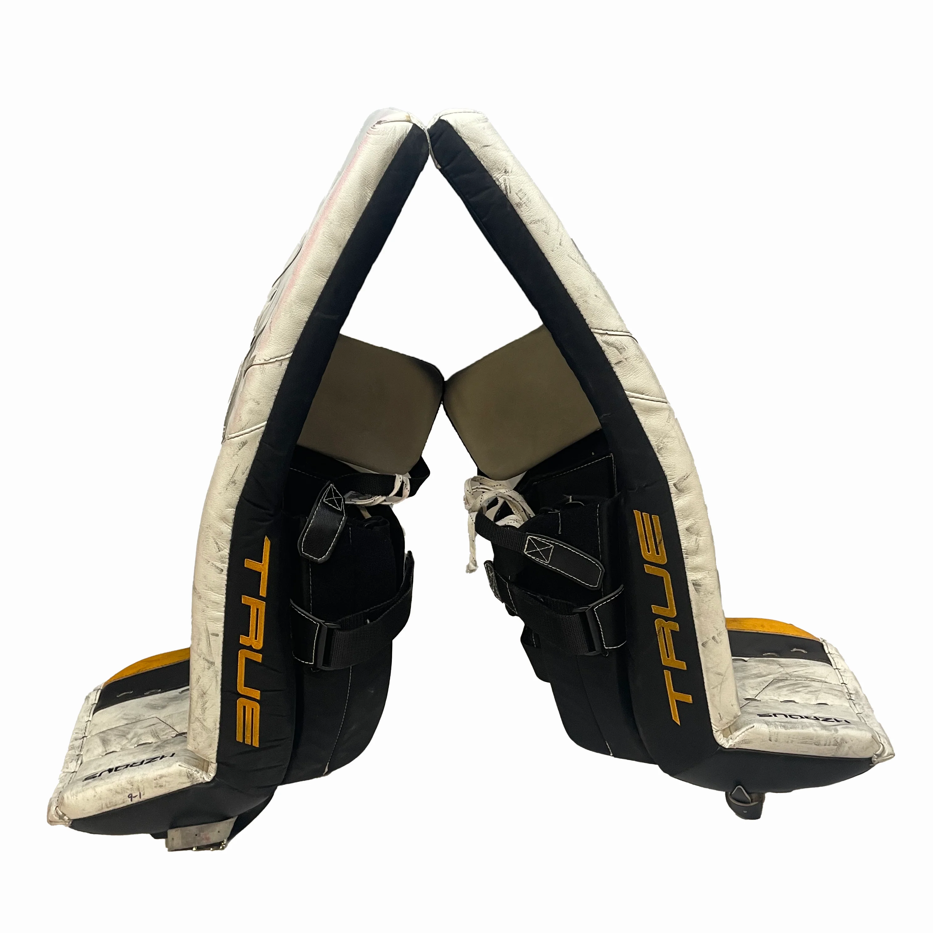 TRUE Hzrdus PX4 - Used Full Right Pro Stock Goalie Full Set (White/Yellow/Black) - Image 4
