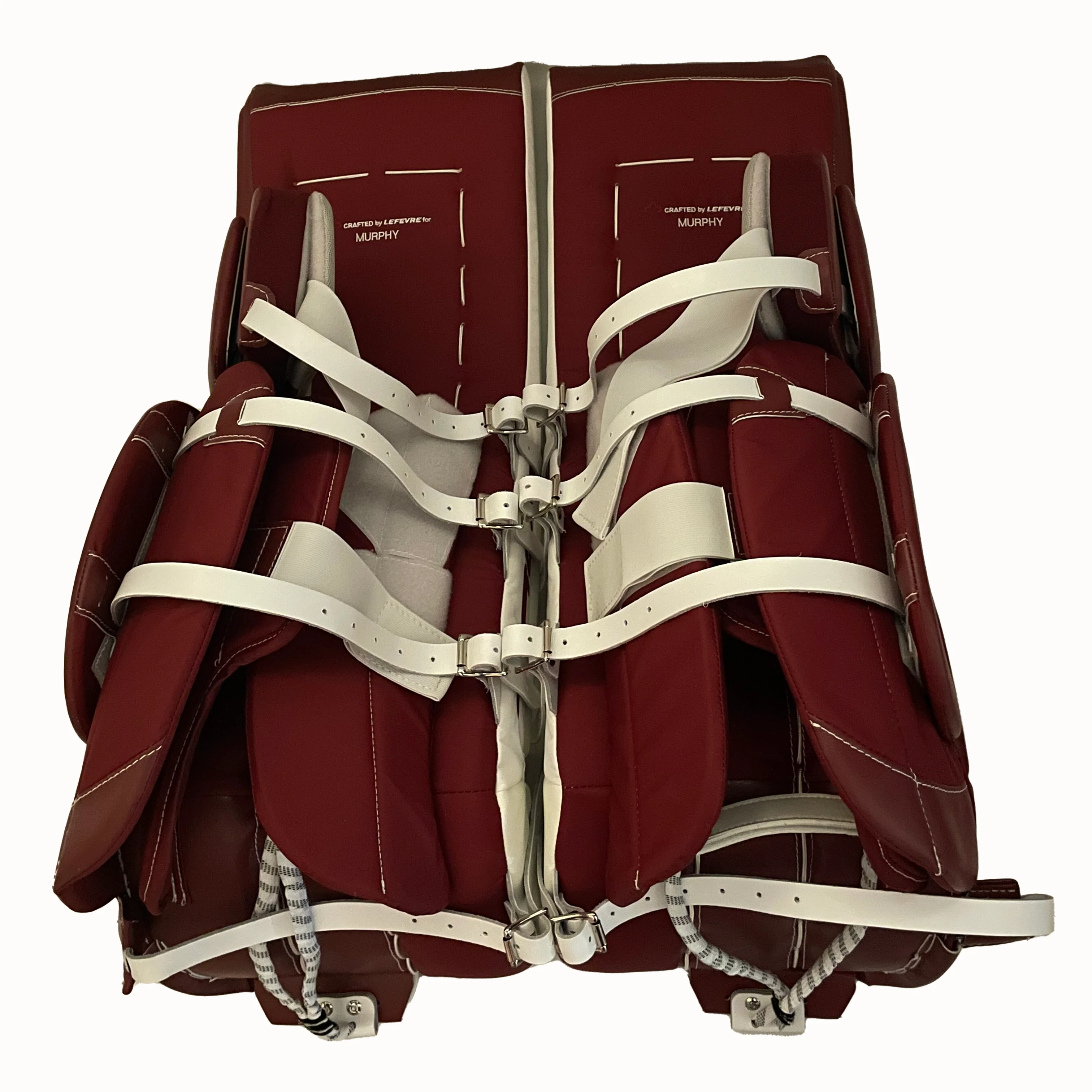 True L12.2 - New Pro Stock Goalie Pads (Maroon/White) - Image 3