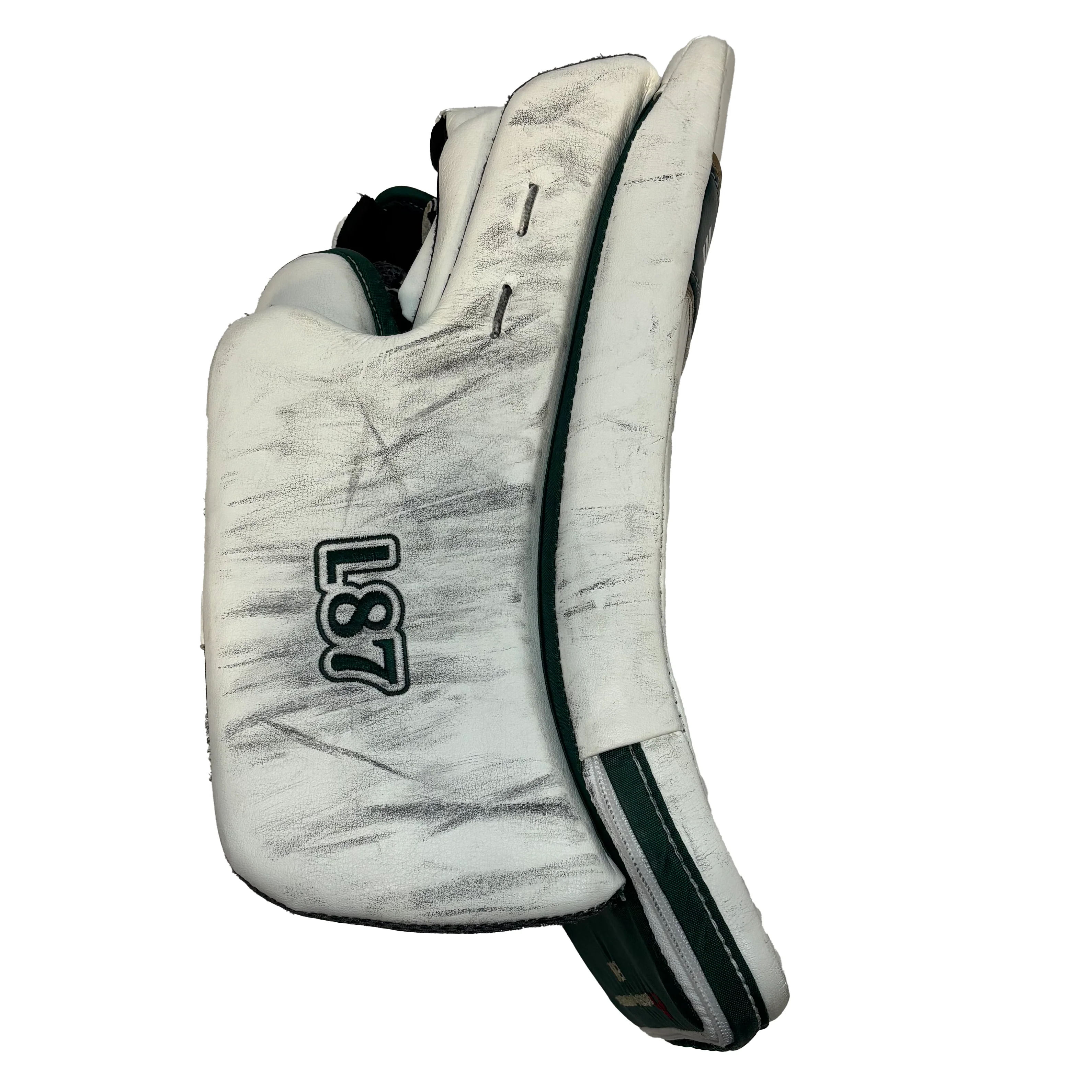 True L87 - Used NCAA Pro Stock Full Goalie Set (White/Green) - Image 10