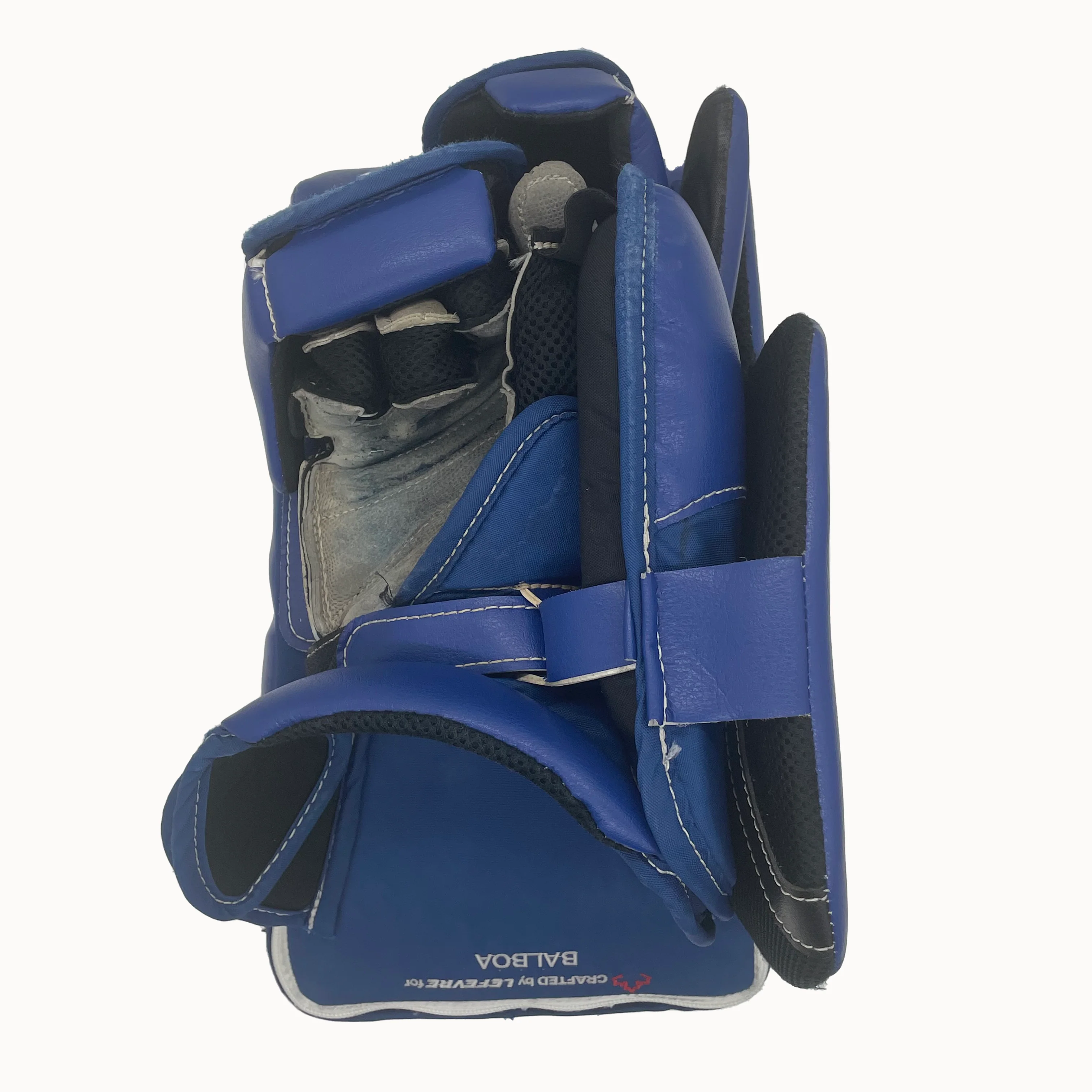 True L87 - Used Pro Stock Goalie Blocker (Blue) - Image 3