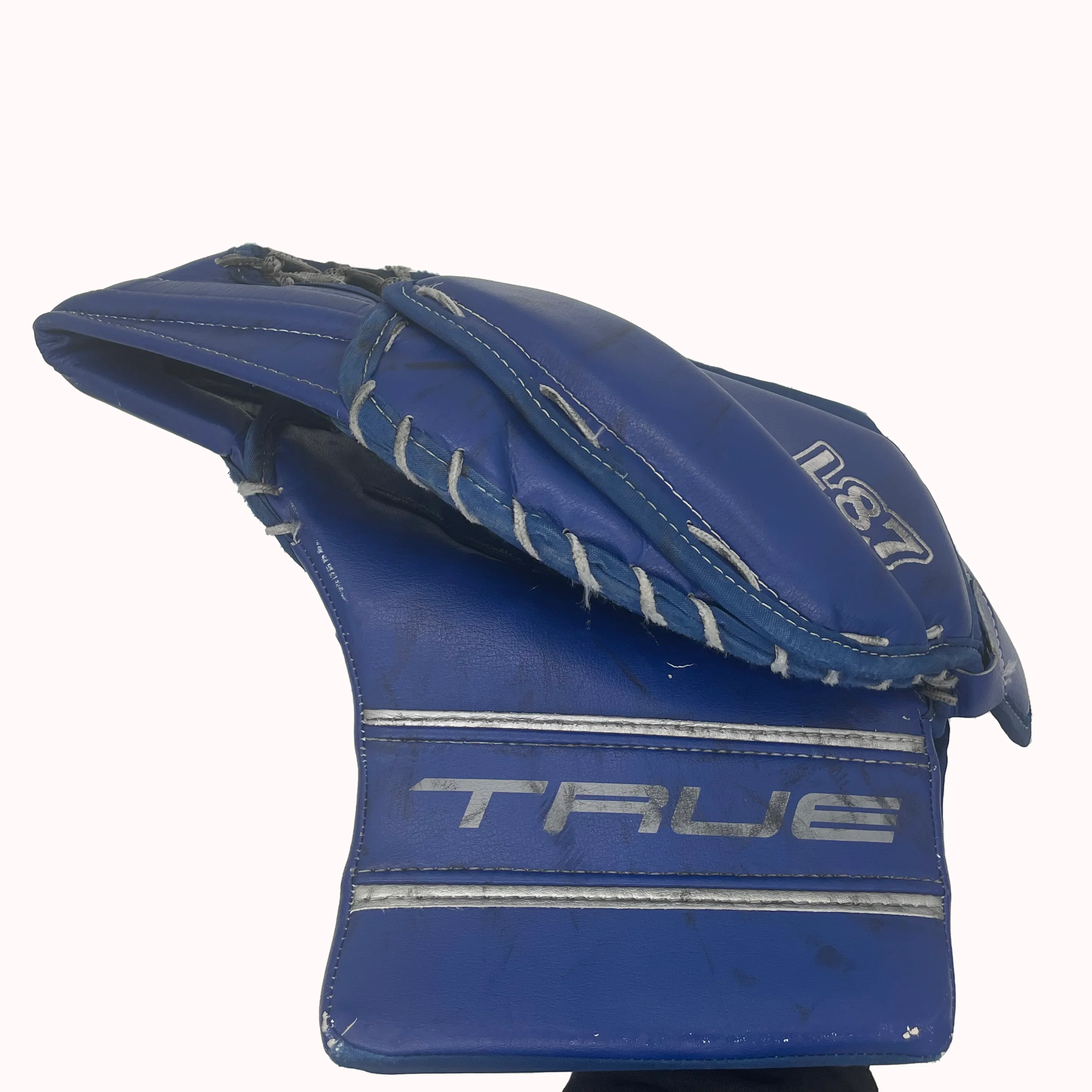 True L87 - Used Pro Stock Goalie Glove (Blue) - Image 2