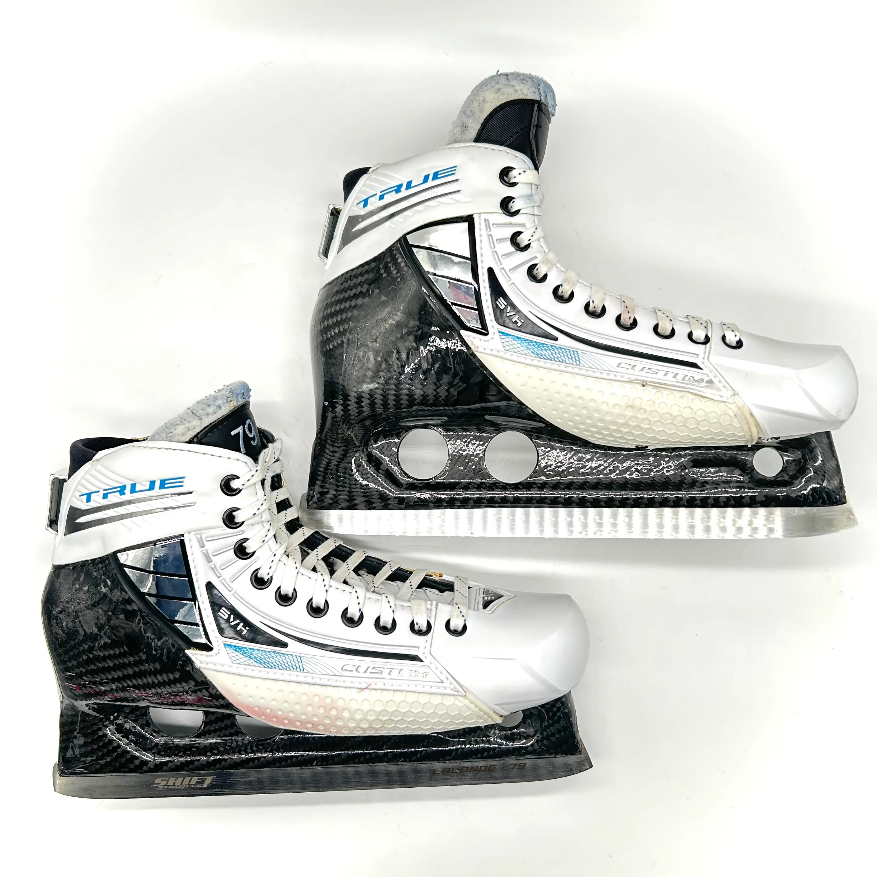 TRUE SVH Custom - Used Pro Stock Goalie Skates - Size 9 - Image 2
