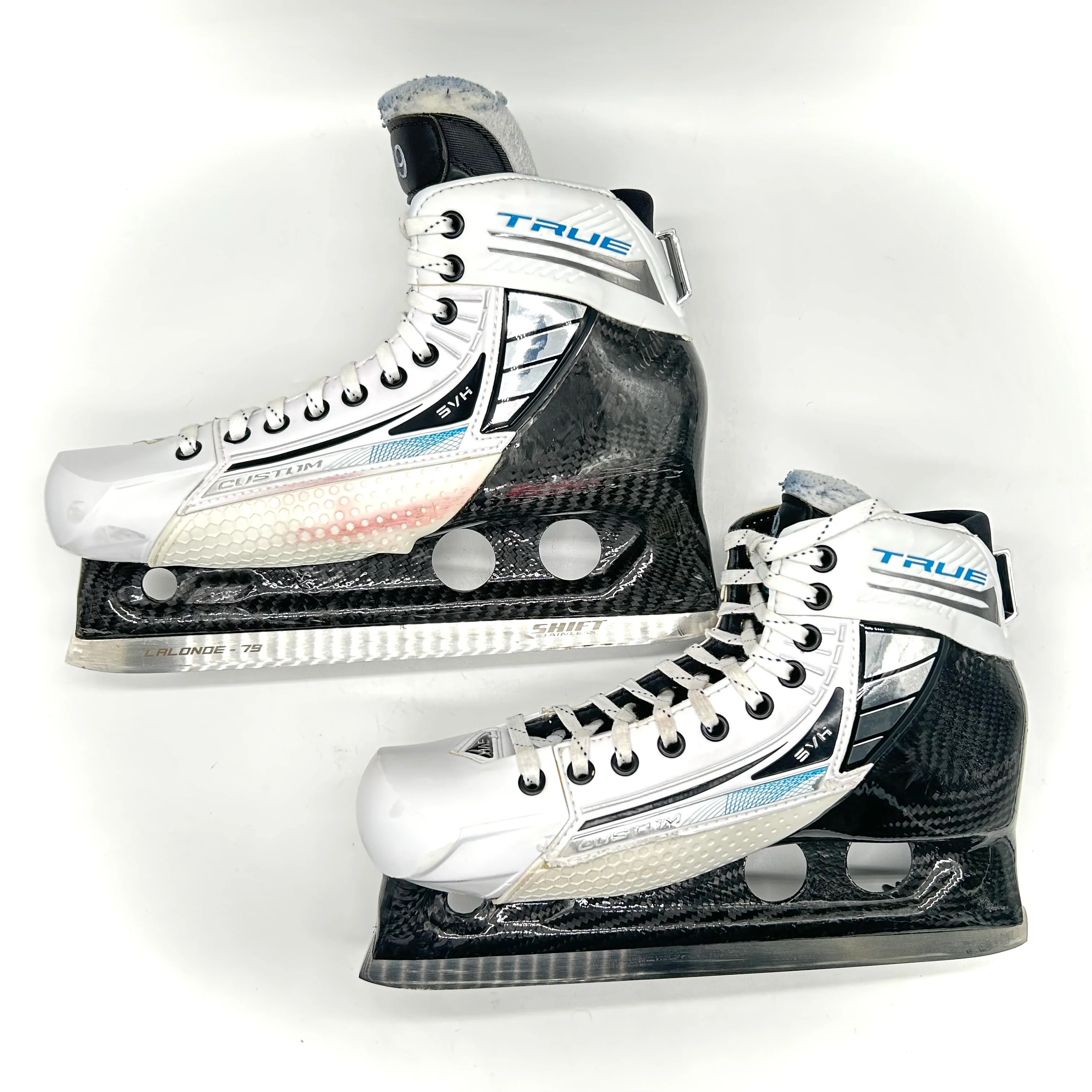 TRUE SVH Custom - Used Pro Stock Goalie Skates - Size 9 - Image 3