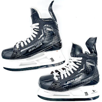 Used - Bauer Supreme Mach Pro Stock Hockey Skates - Size 9R/8.5L - Image 2