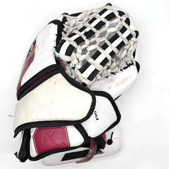 Used - Bauer Supreme Shadow Pro Stock Goalie Full Set (White/Burgundy/Black) - Image 7