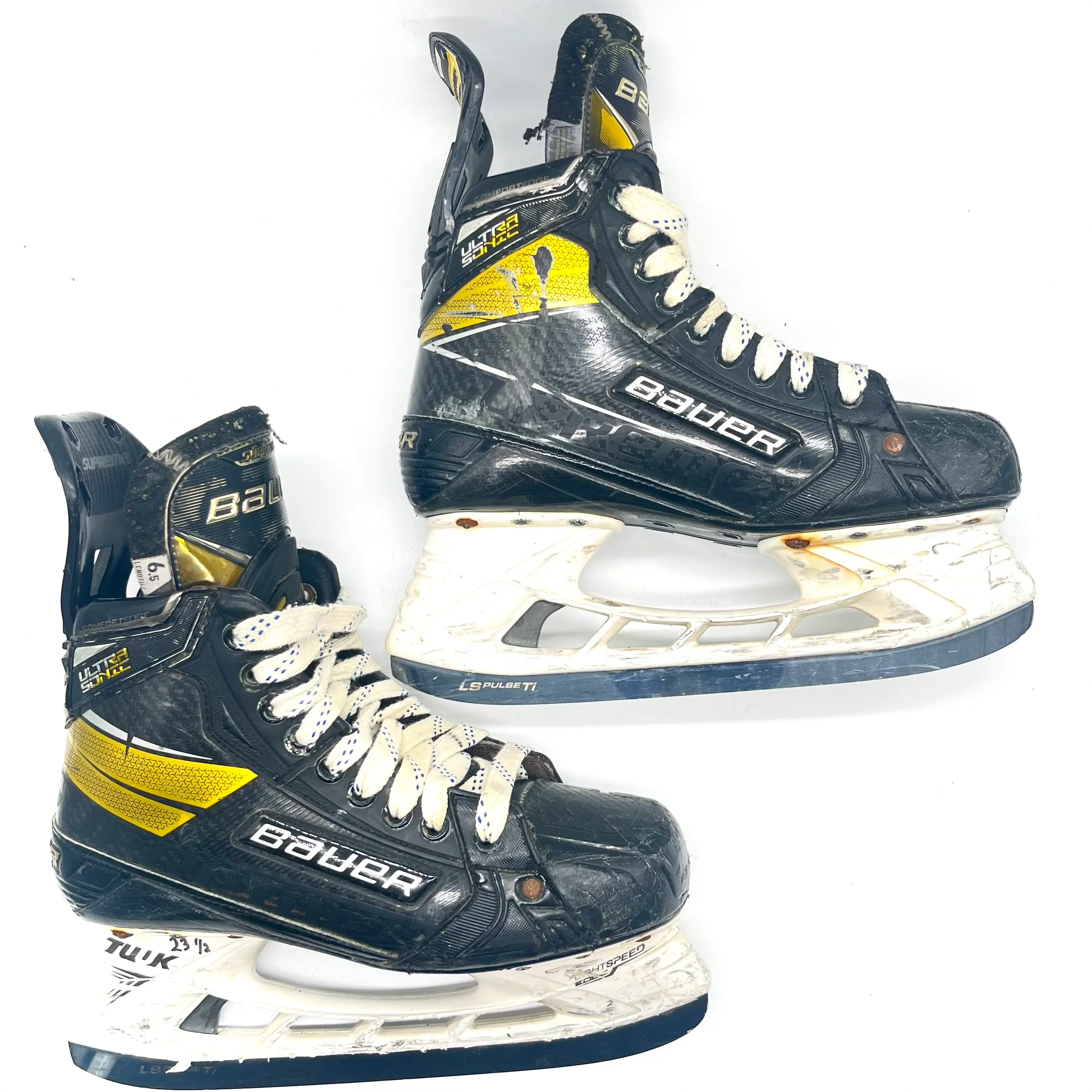 Used Bauer Supreme Ultrasonic Pro Stock Hockey Skates - Size 6.5 Fit 3 - Image 3