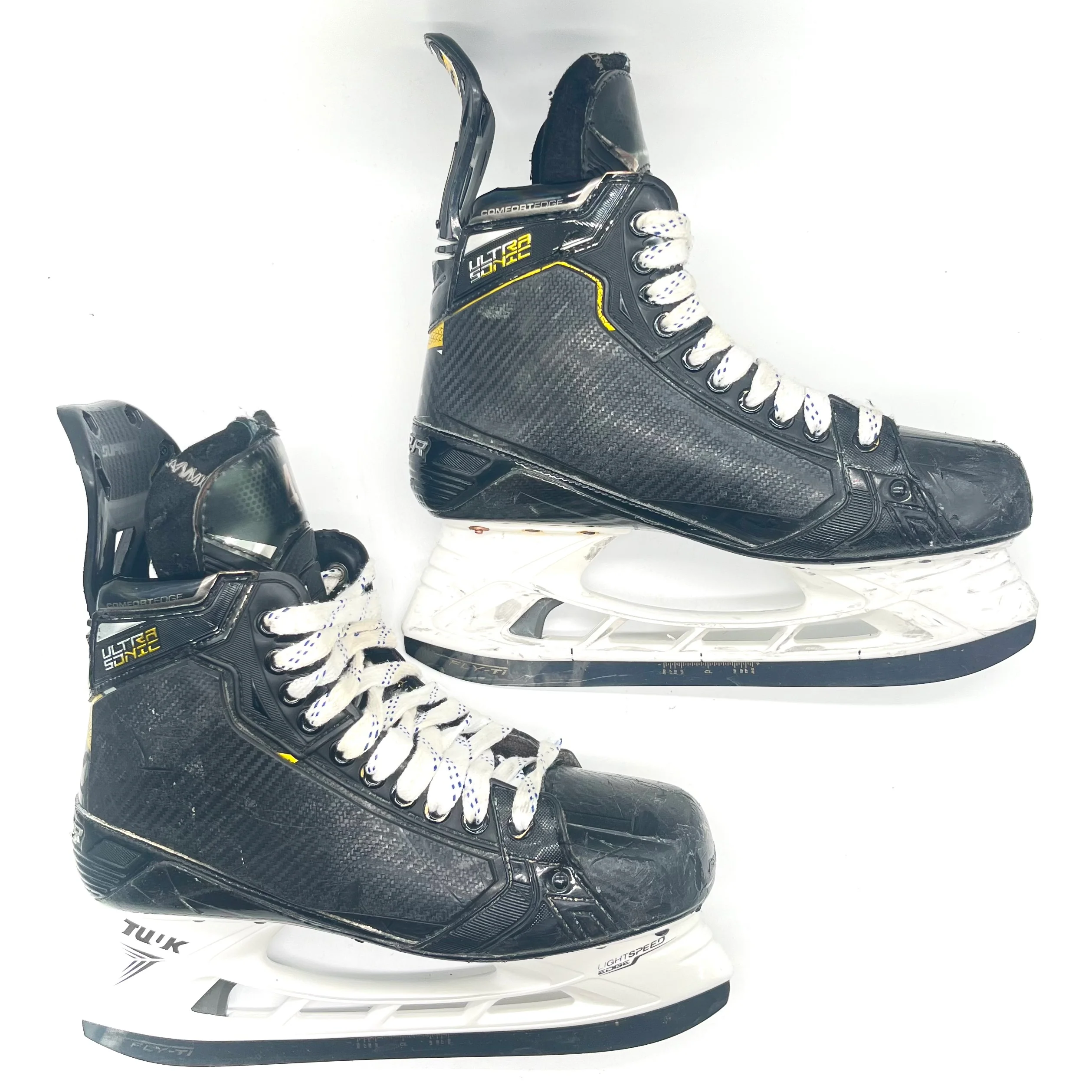 Used Bauer Supreme Ultrasonic Pro Stock Hockey Skates - Size 9D - Image 3