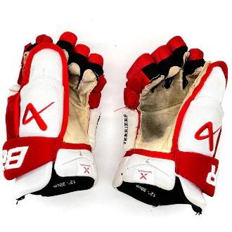 Used - Bauer Vapor Hyperlite Pro Stock Glove - Intermediate (White/Red) - Image 2