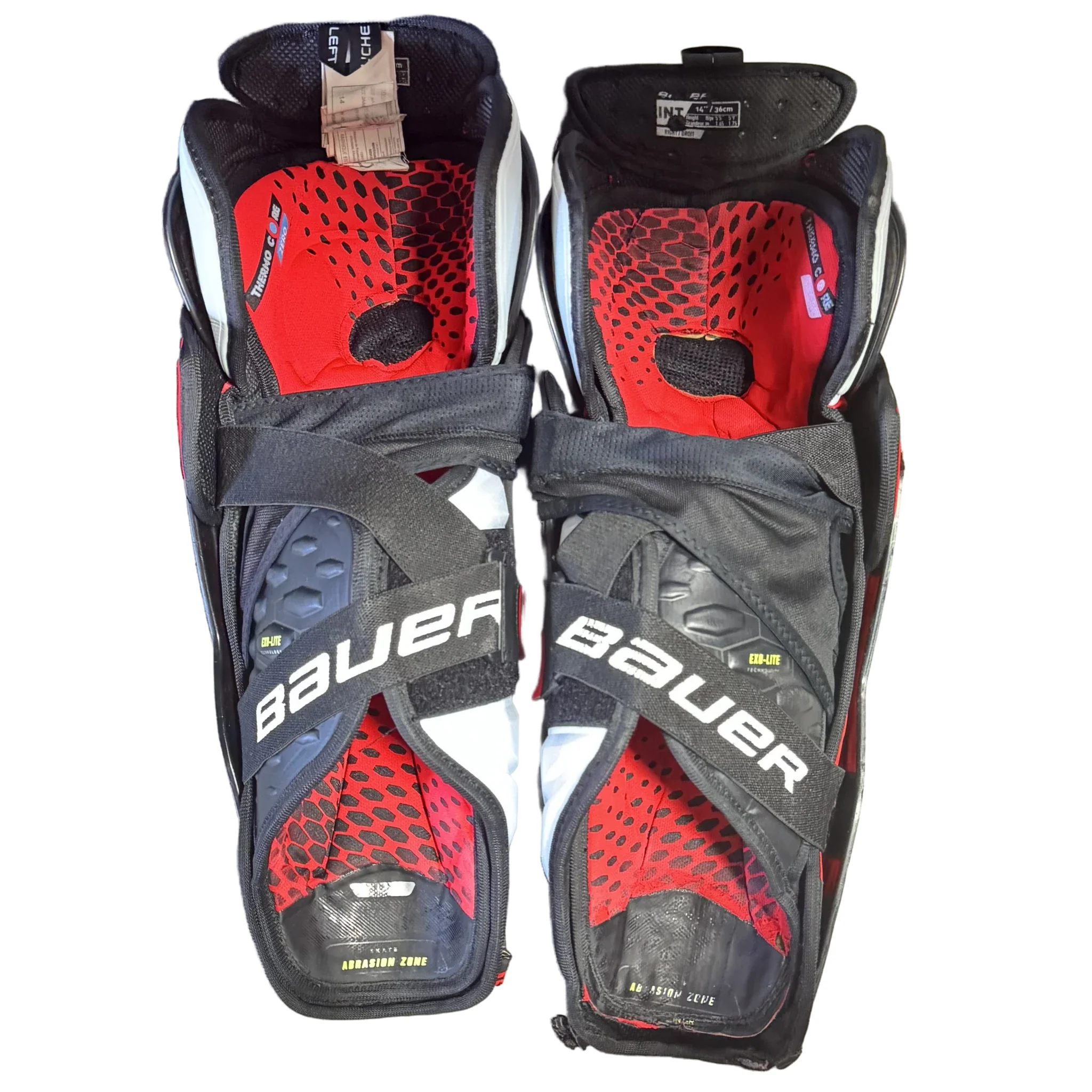 Used - Bauer Vapor Hyperlite Shin Pads - 14" - Image 2