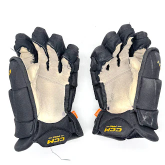 Used - CCM HGJSPP Pro Stock Hockey Glove - (Black/Gold/Maroon) #1 - Image 2